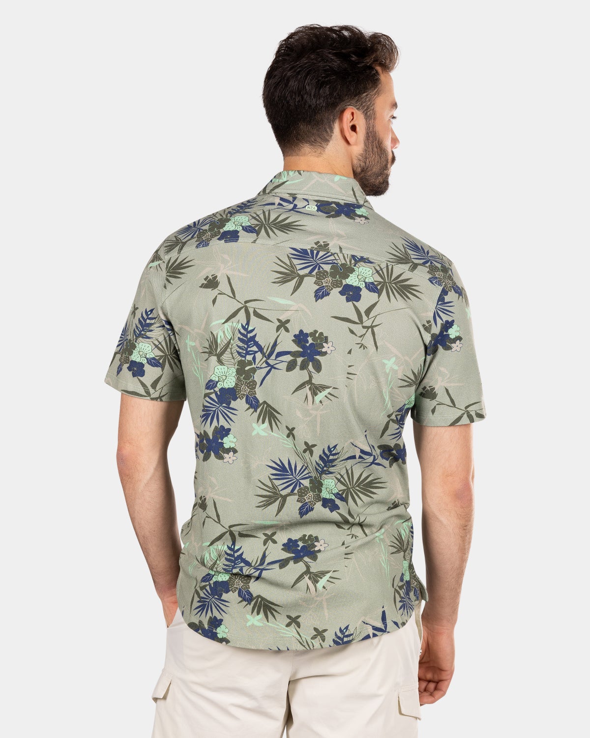 Chemise à fleurs verte - Mellow Army