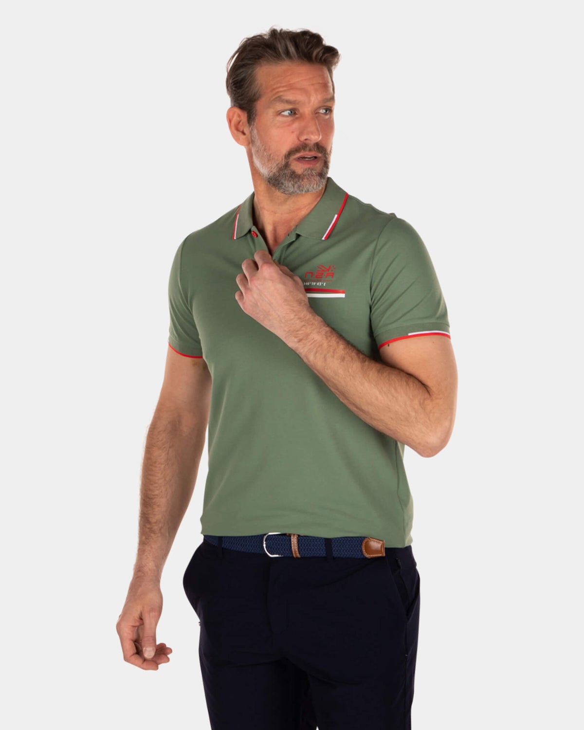 Stretch-Poloshirt - Active Army