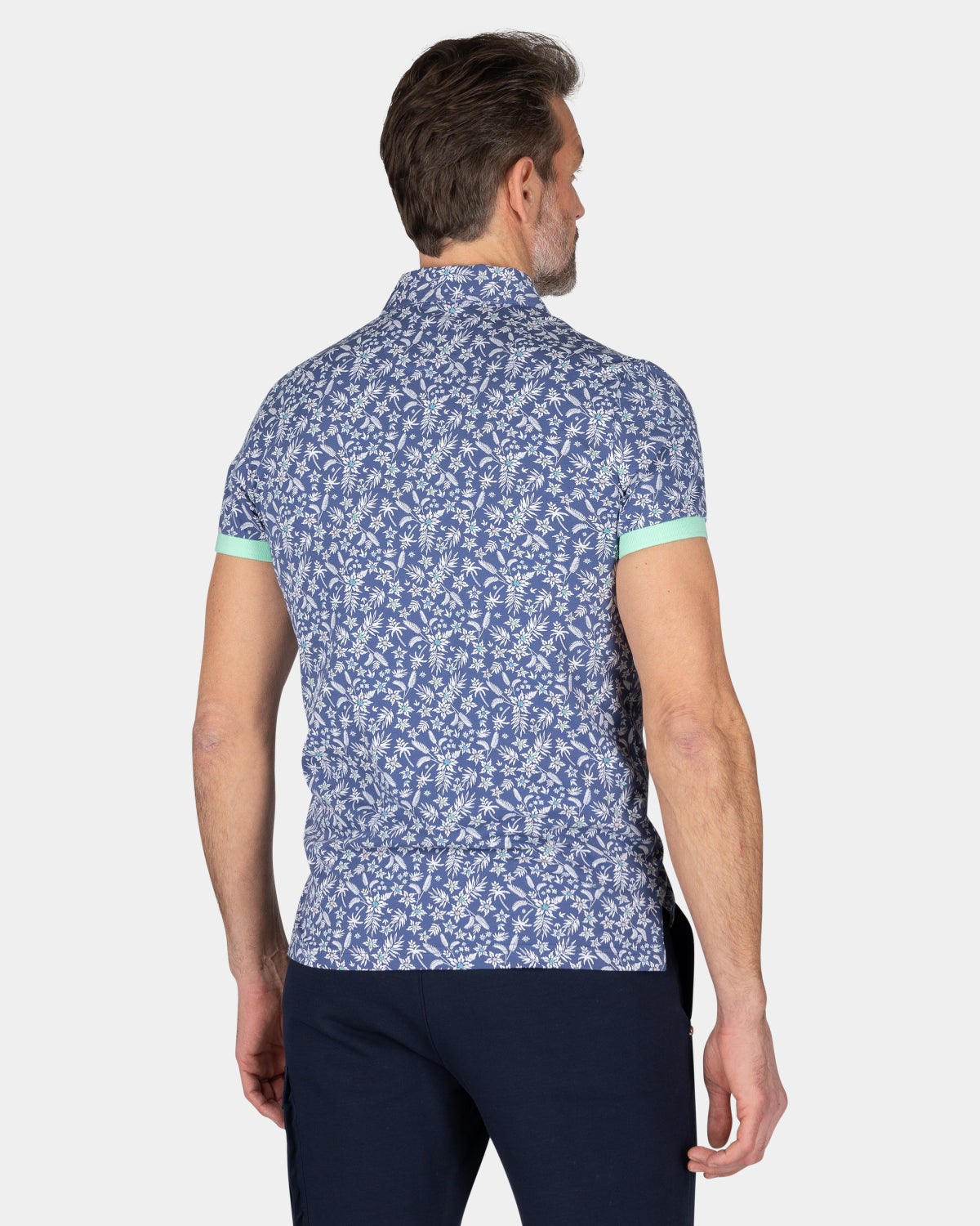 Polo de punto de algodón - Dusk Navy