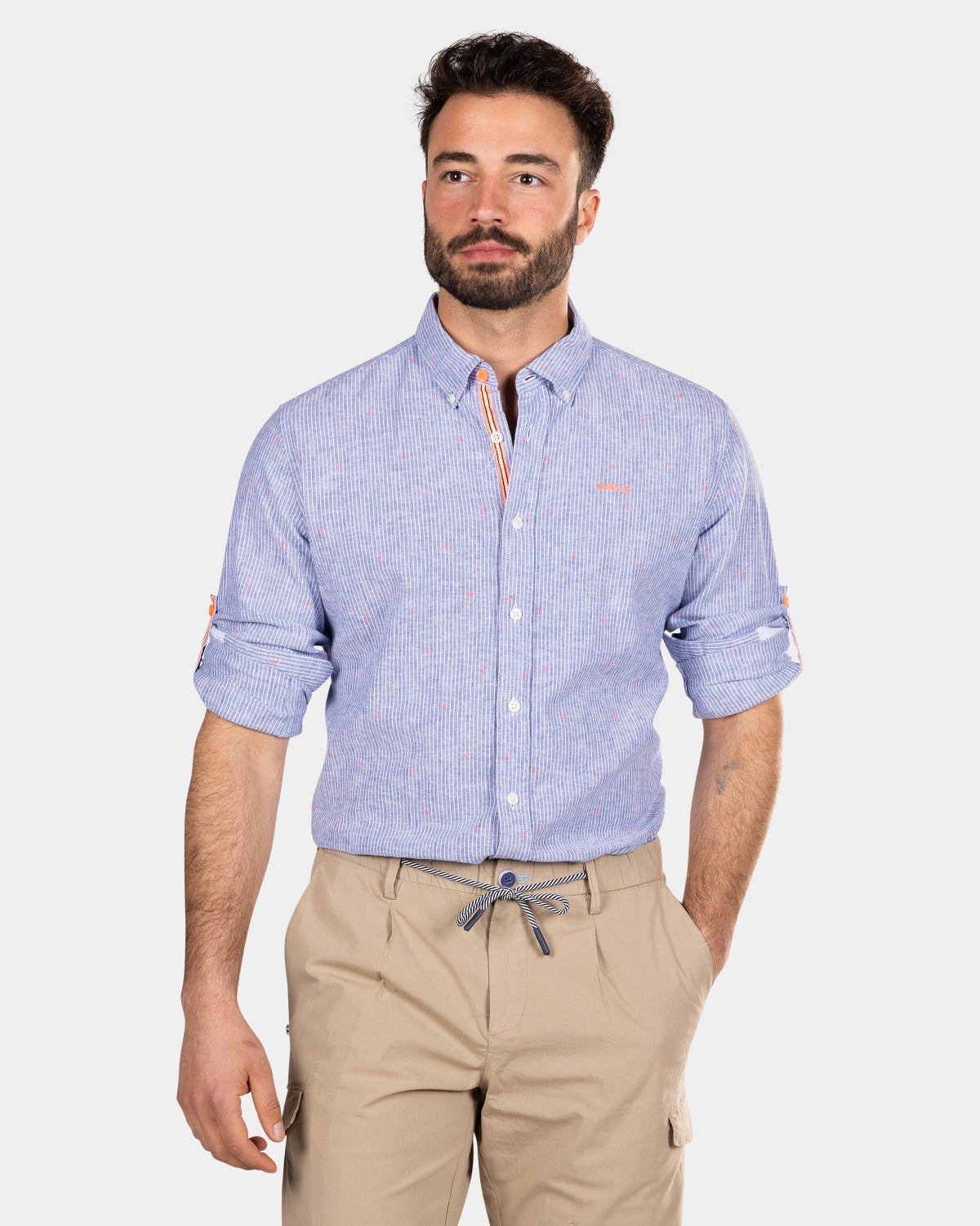 Chemise bleu clair ﾈ rayures - Light Blue