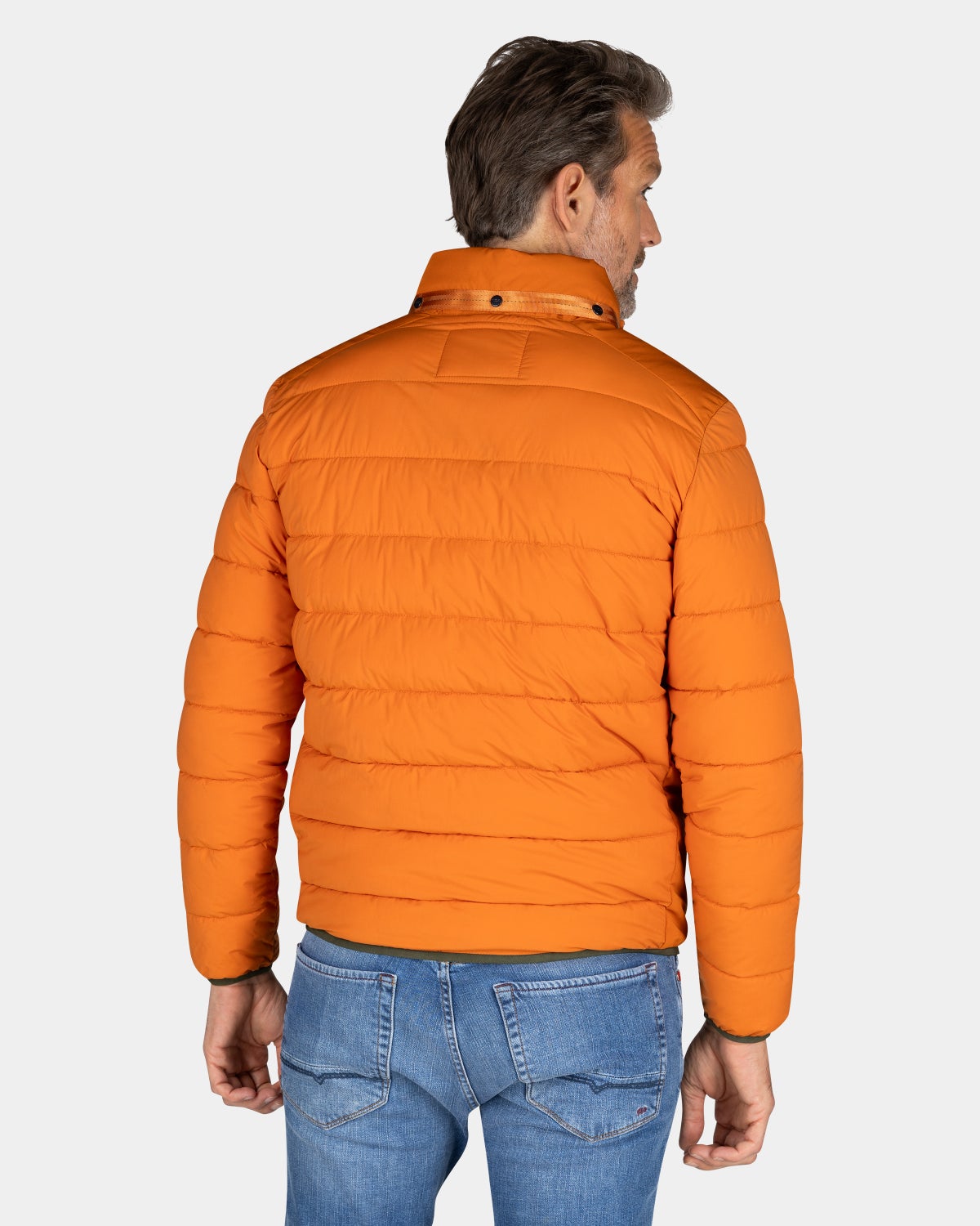 Orange padded jacket - Almond Orange