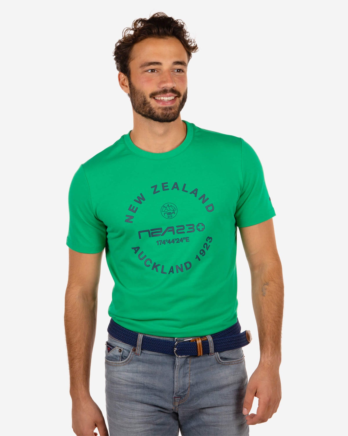 Camiseta con cuello redondo  Braemar Kettleholes - Impulse Green