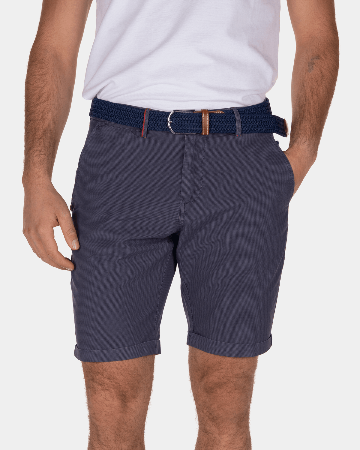 Katoenen chino korte broek Hamilton - Arkron Blue