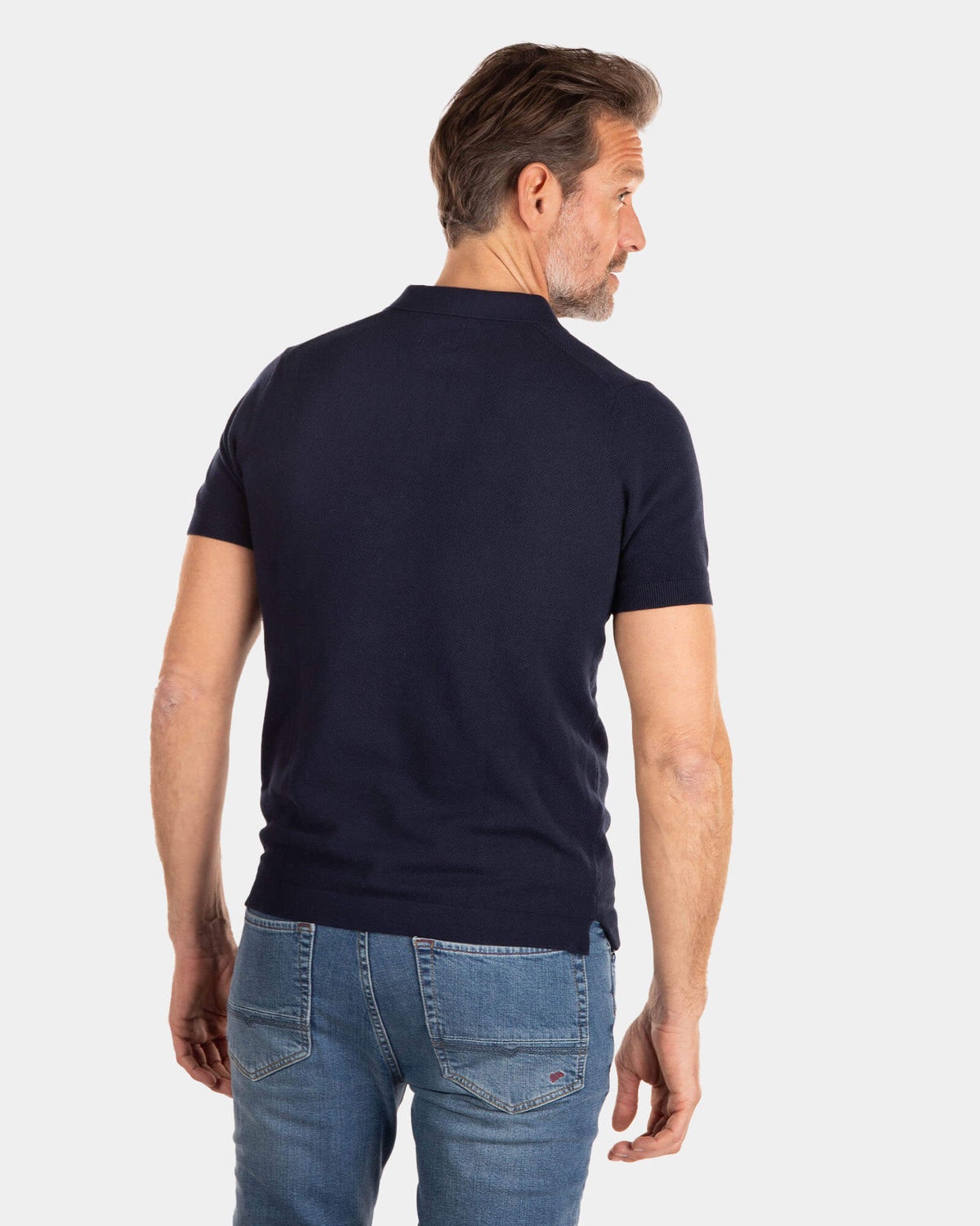 Schlichtes Poloshirt mit kurzen Ärmeln - Traditional Navy