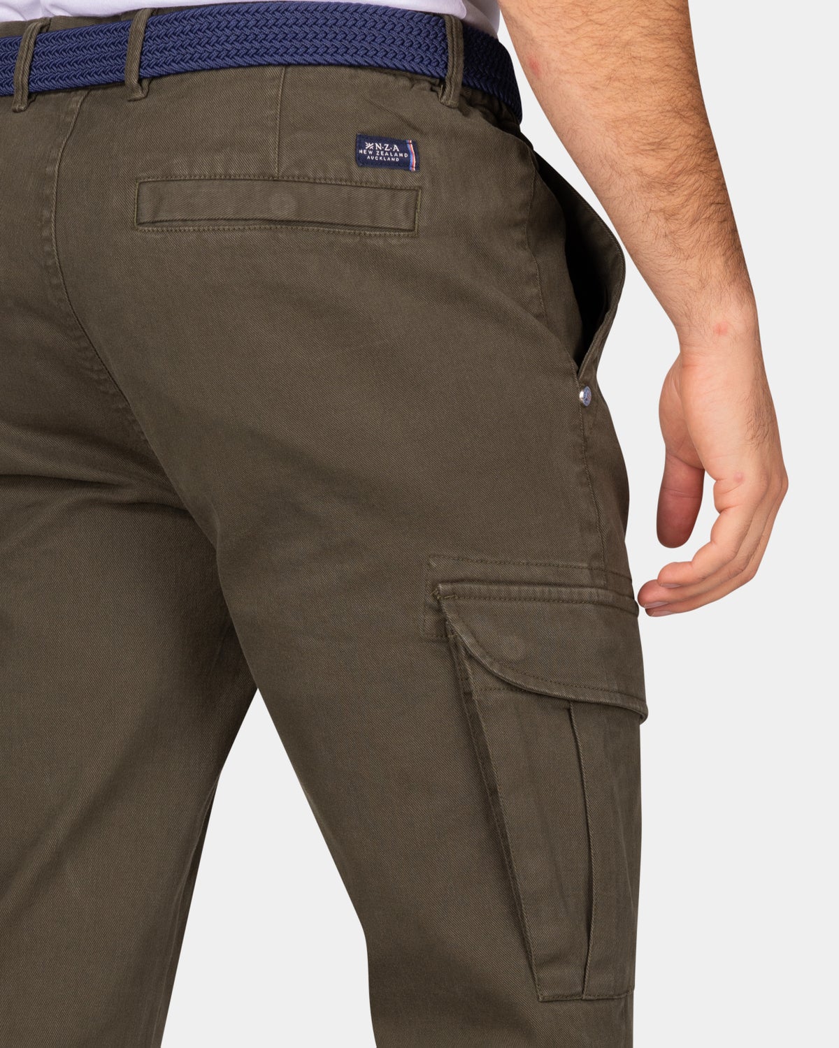 Dark green cargo pants - Quartz Green