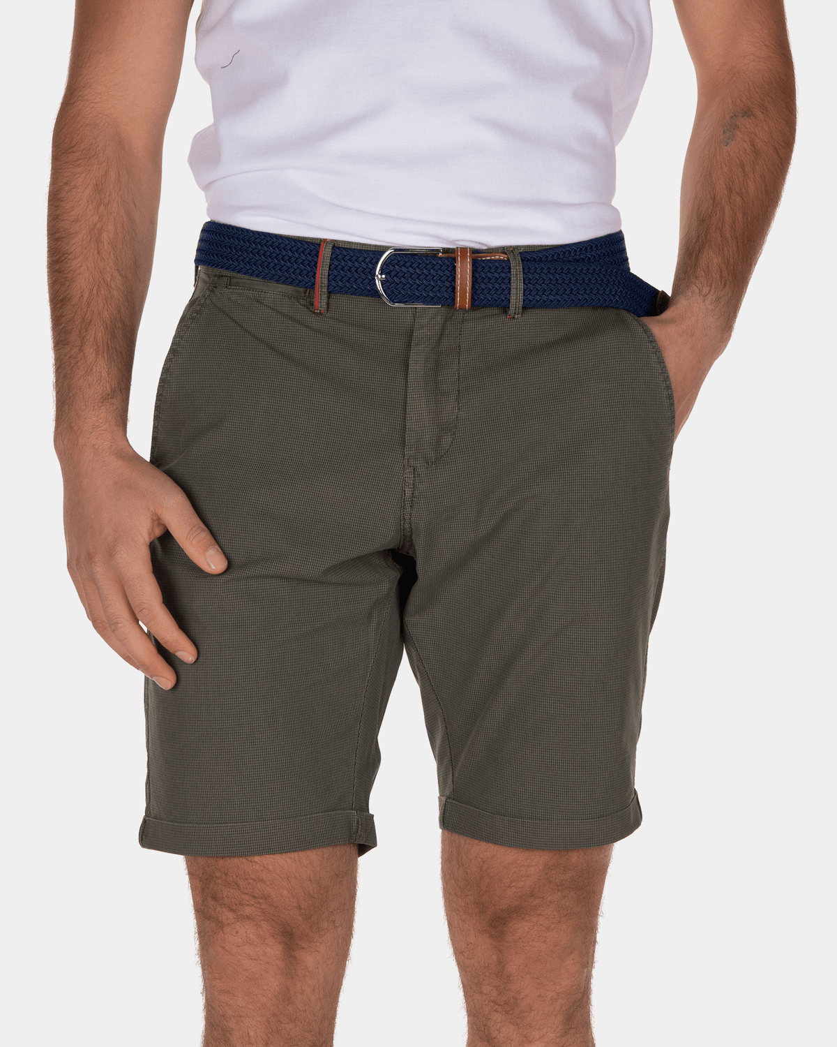 Katoenen chino korte broek Hamilton - Army