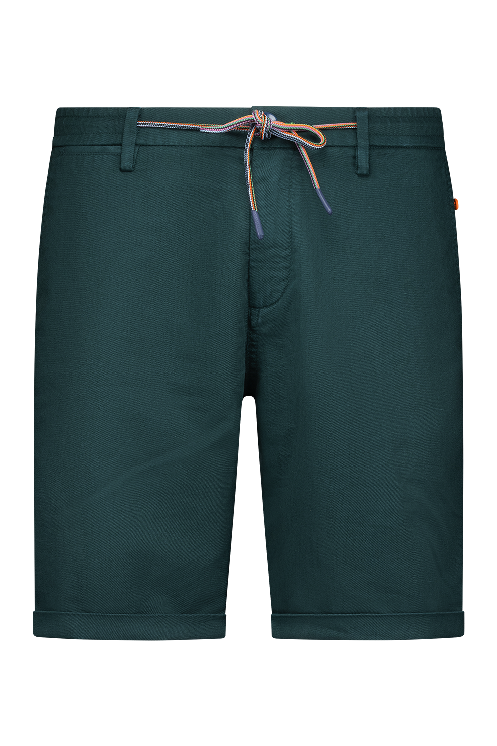 Korte broek met linnen - Classic Green
