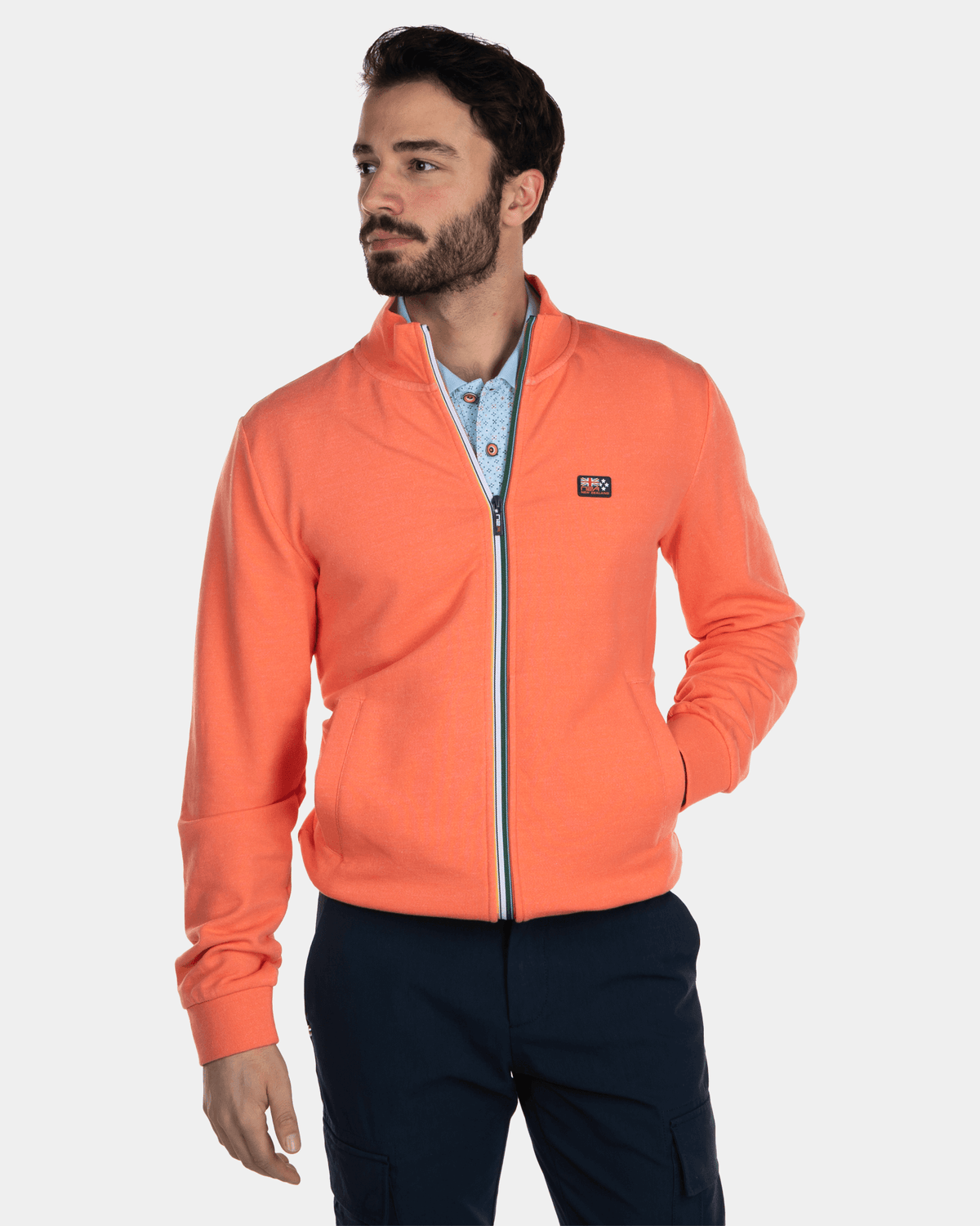 Gilet en coton uni - Burned Orange