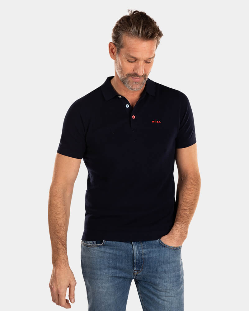 Schlichtes Poloshirt mit kurzen Ärmeln - Traditional Navy