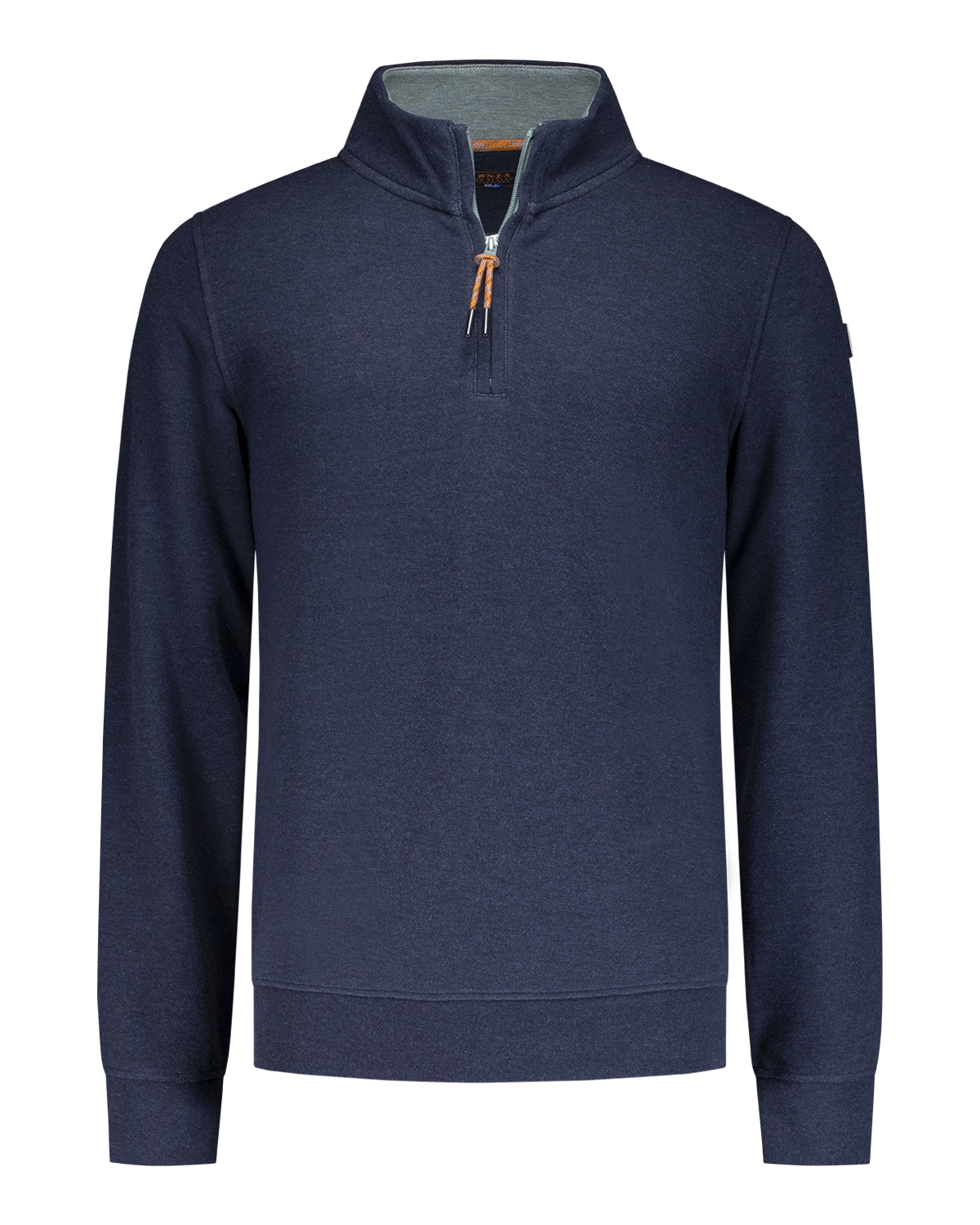 Navy sweater met halve rits - Autumn Navy