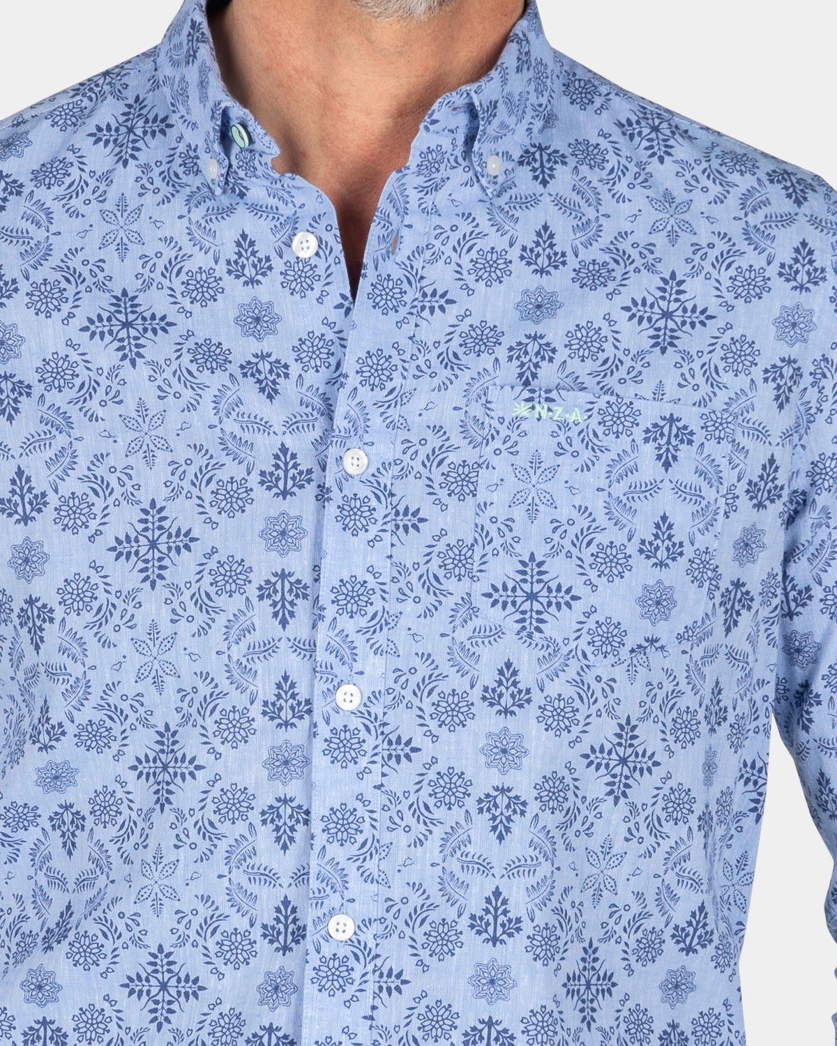 Camisa azul oscuro con estampado - Dusk Navy