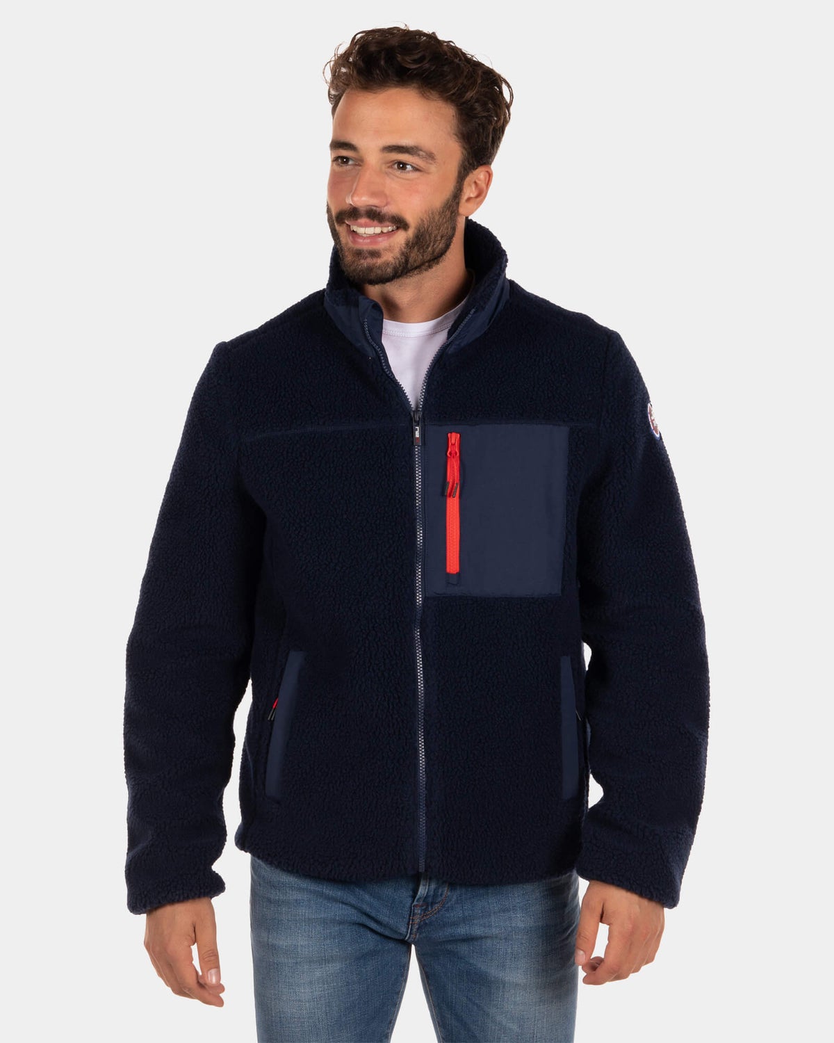 Cardigan molletonné Transit - Reef Navy