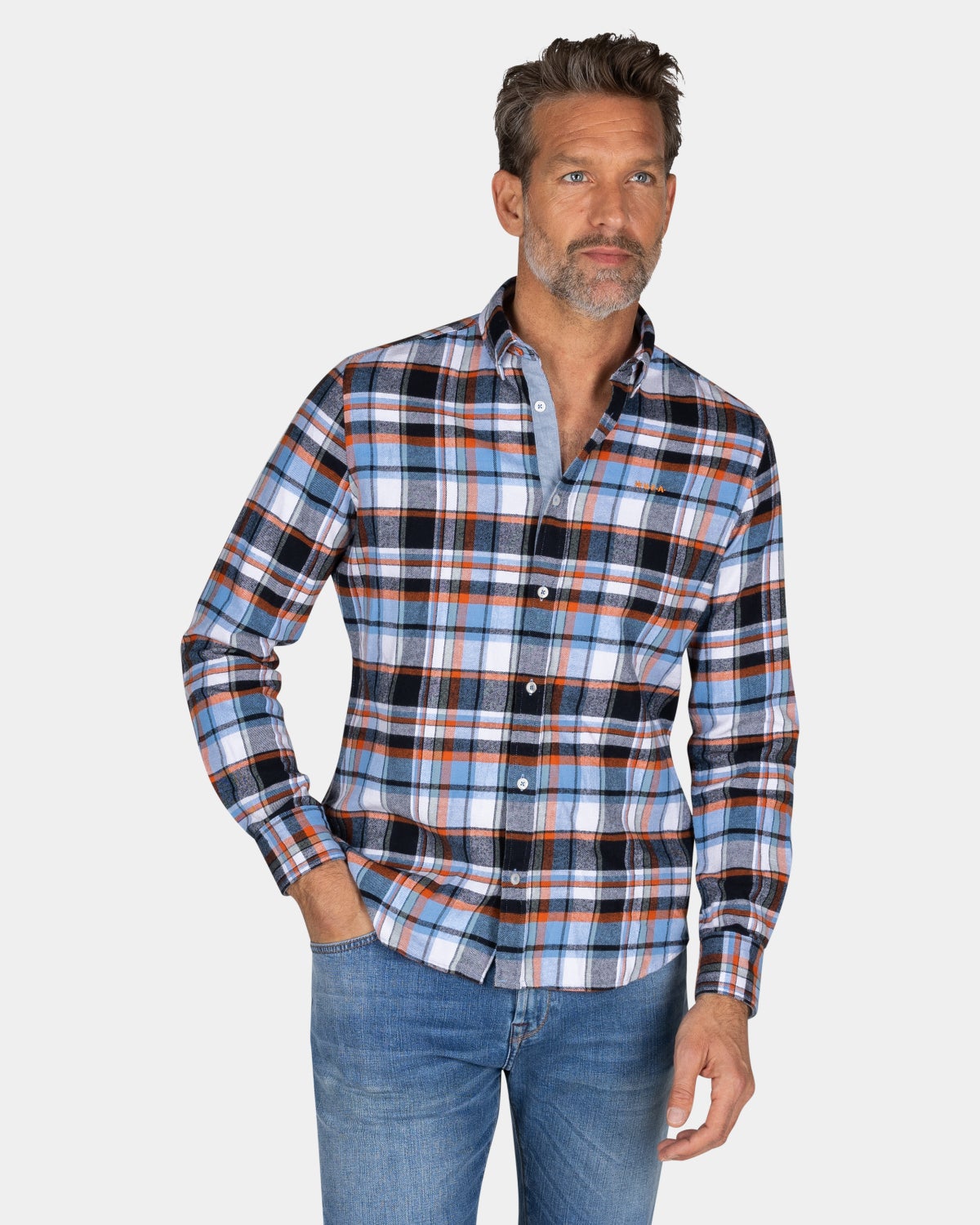 Multicolour checked shirt - Ecru Multi Colour