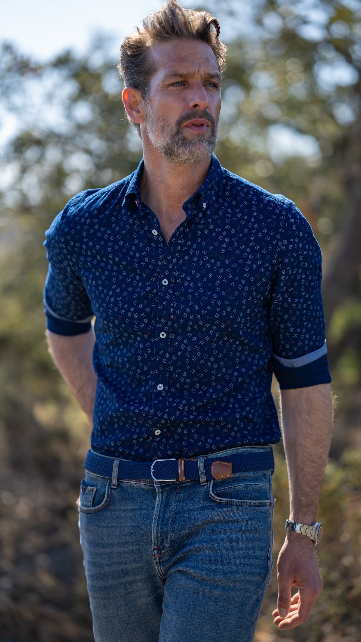 Chemise en jean indigo - Indigo