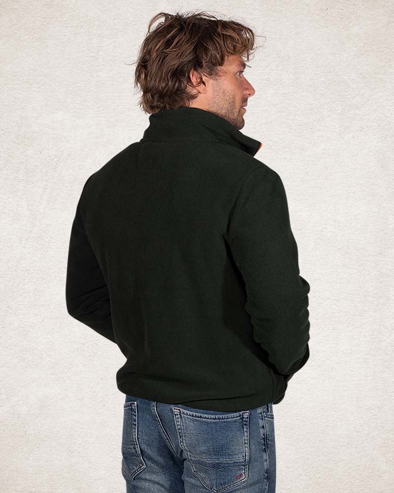 Sweat vest van gerecycled polyester - Crushing Green