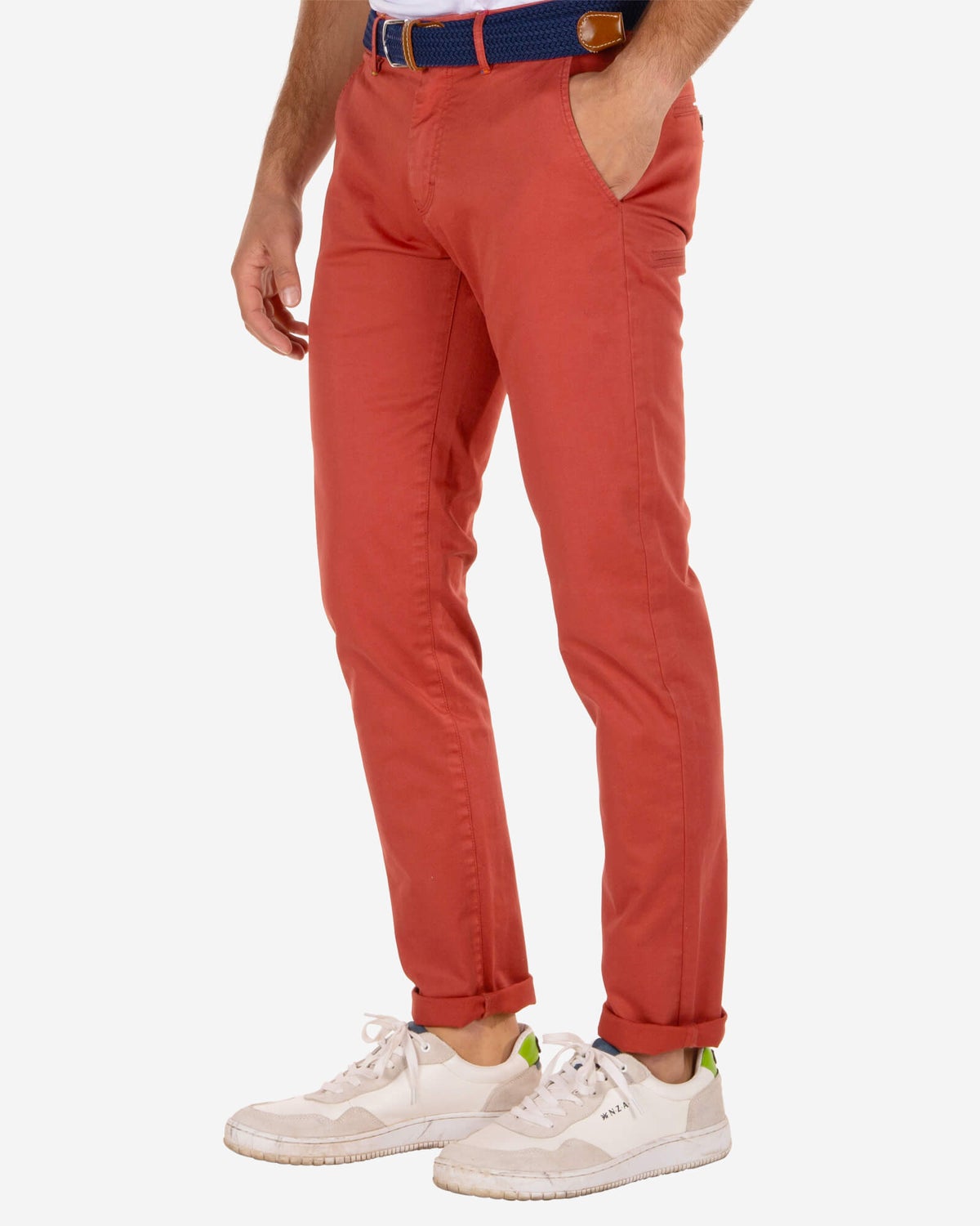 Chino broek Napier Twill Stretch - Brique