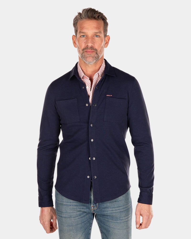 Solid coloured long sleeved shirt - Traditional Navy | NZA New Zealand ...