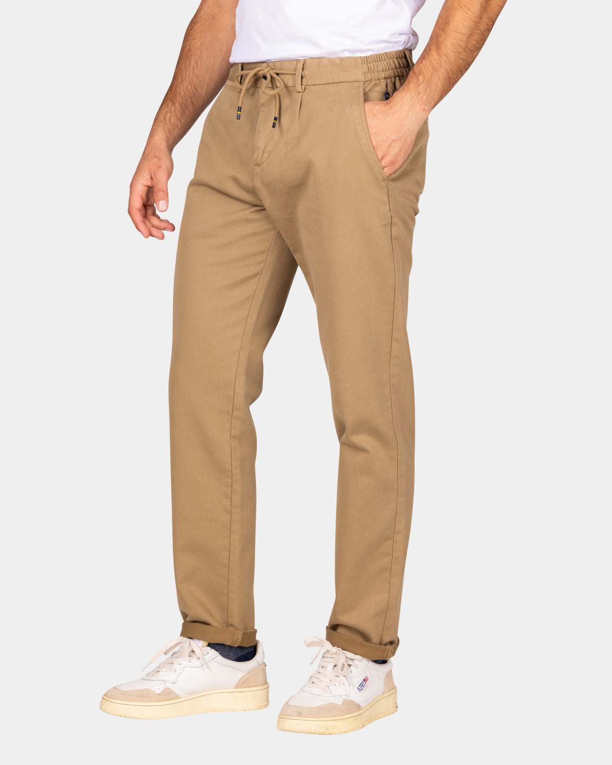 Ecru jersey chino - Shimmering Sand