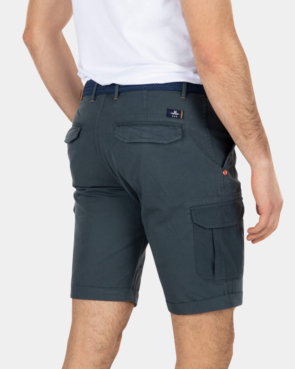 Robuste Cargo-Shorts aus Baumwolle - Green Grey