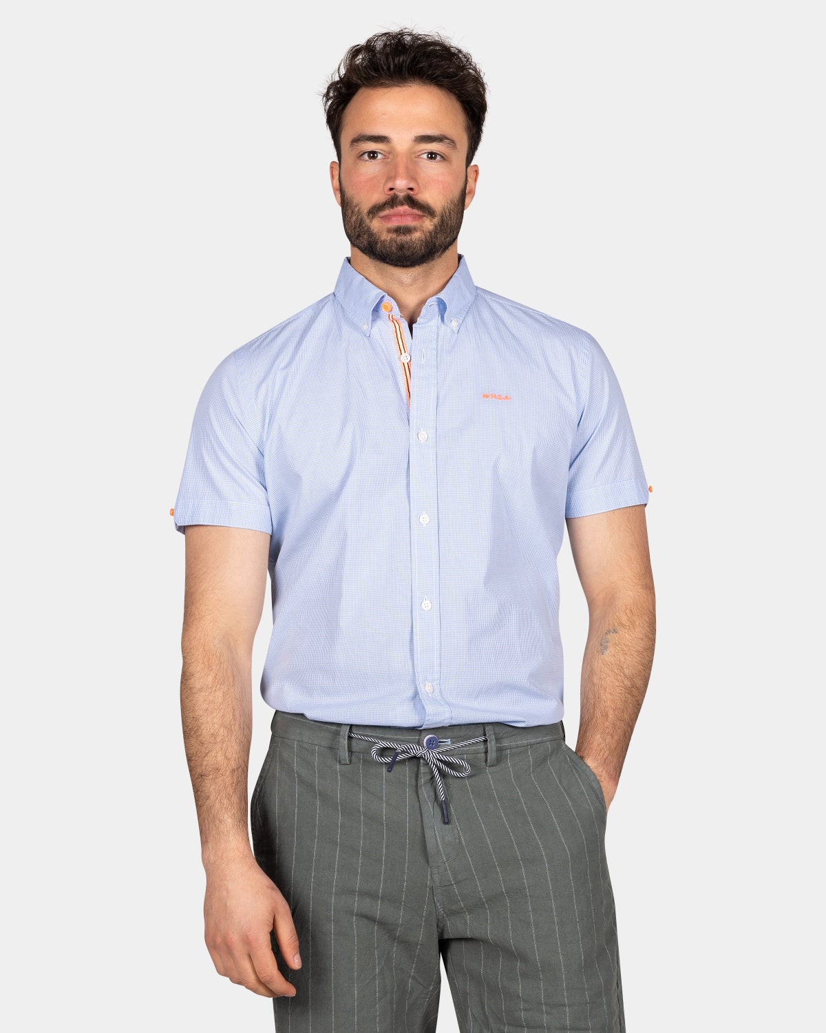 Camisa de lino celeste - Light Blue