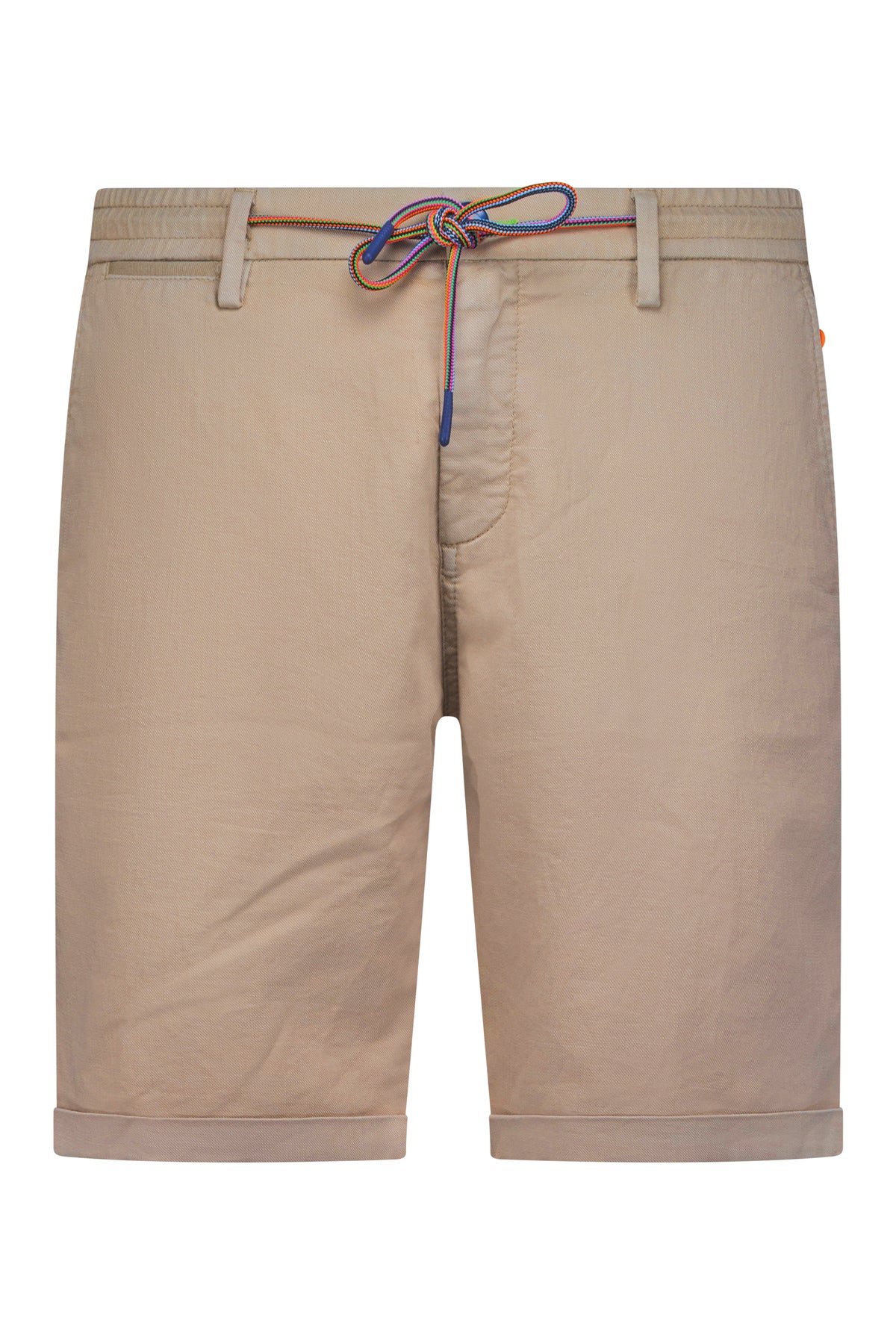 Pantalon corto con lino - Shadow Beige