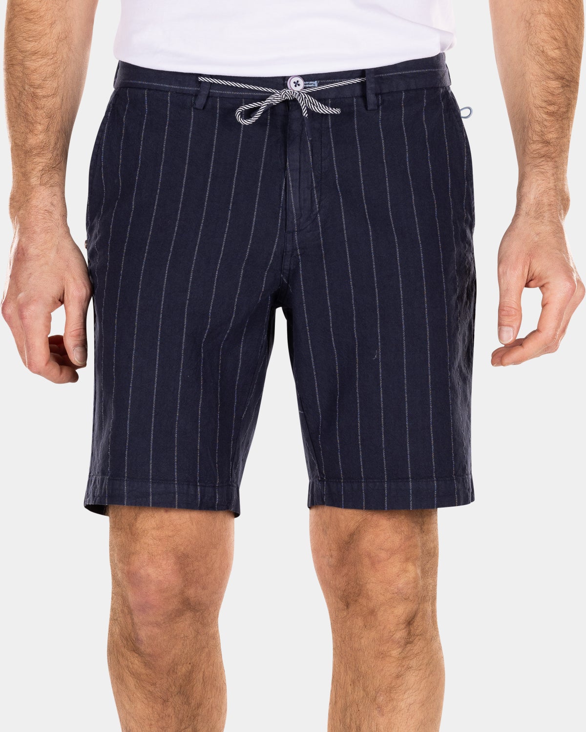 Linnen korte chino  - Traditional Navy