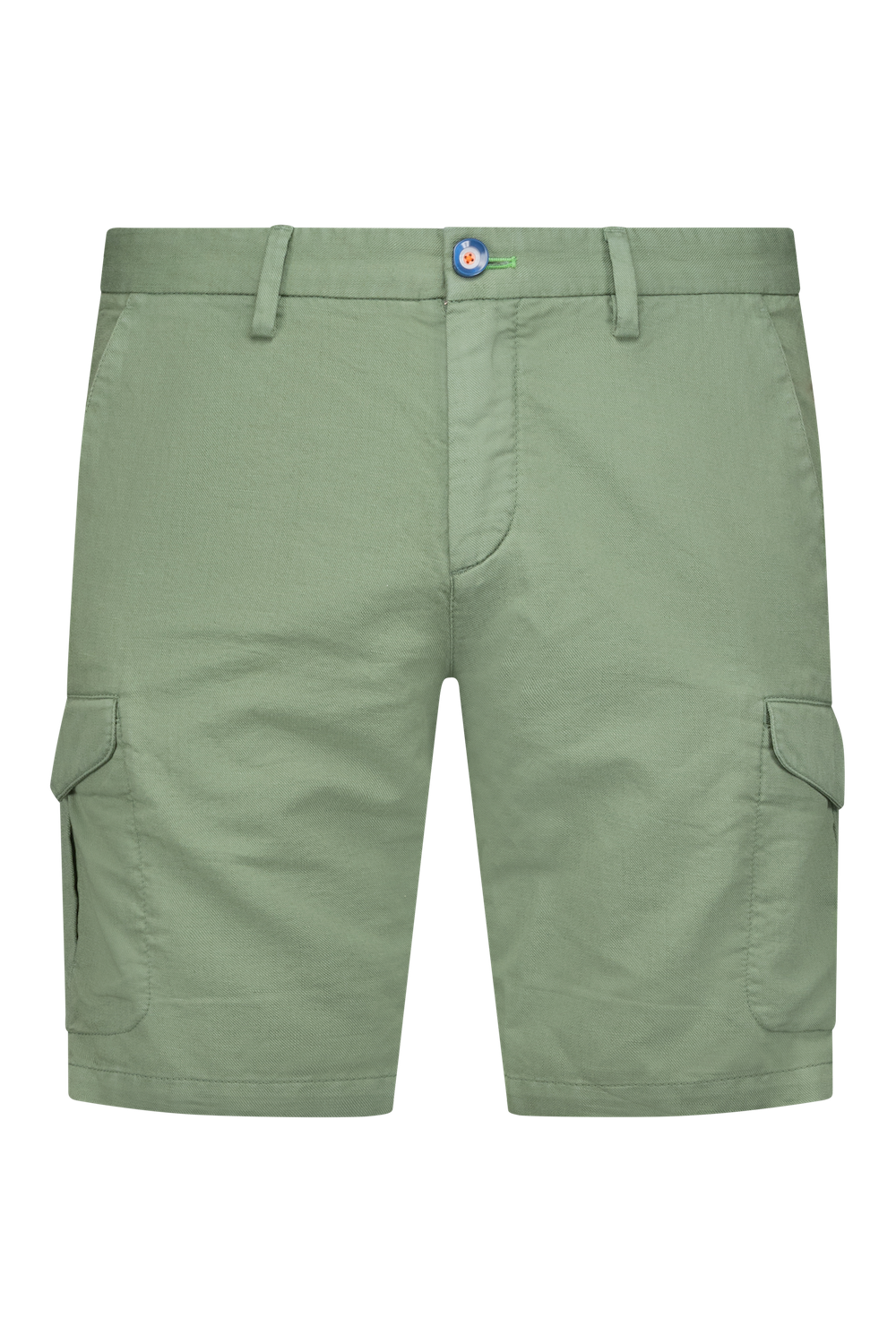 Shorts met linnen - Soft Olive