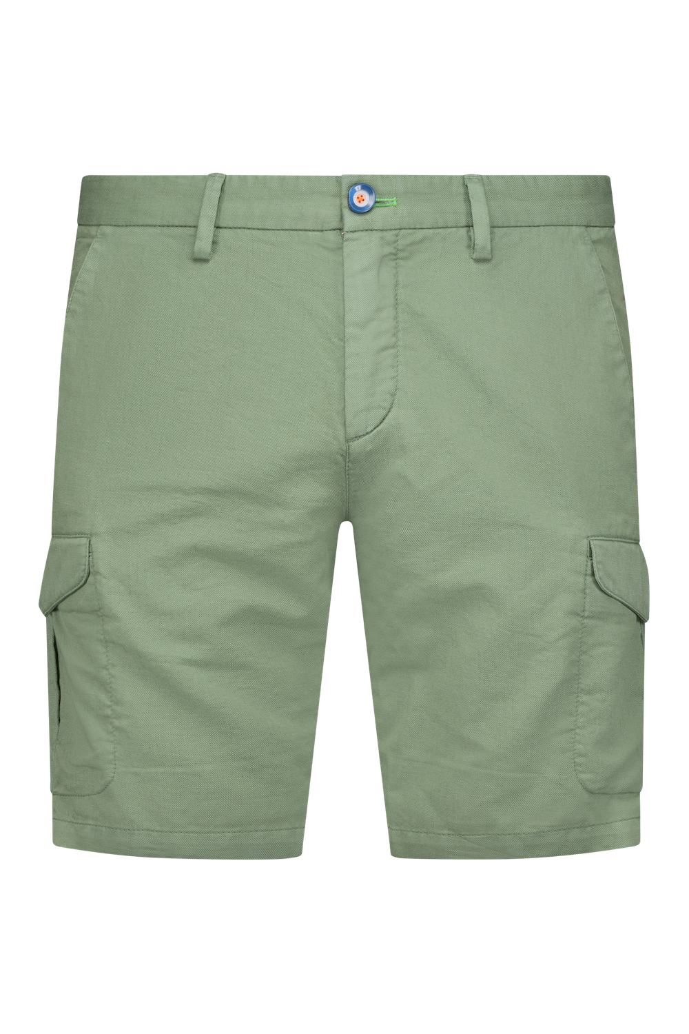 Shorts with linen - Soft Olive