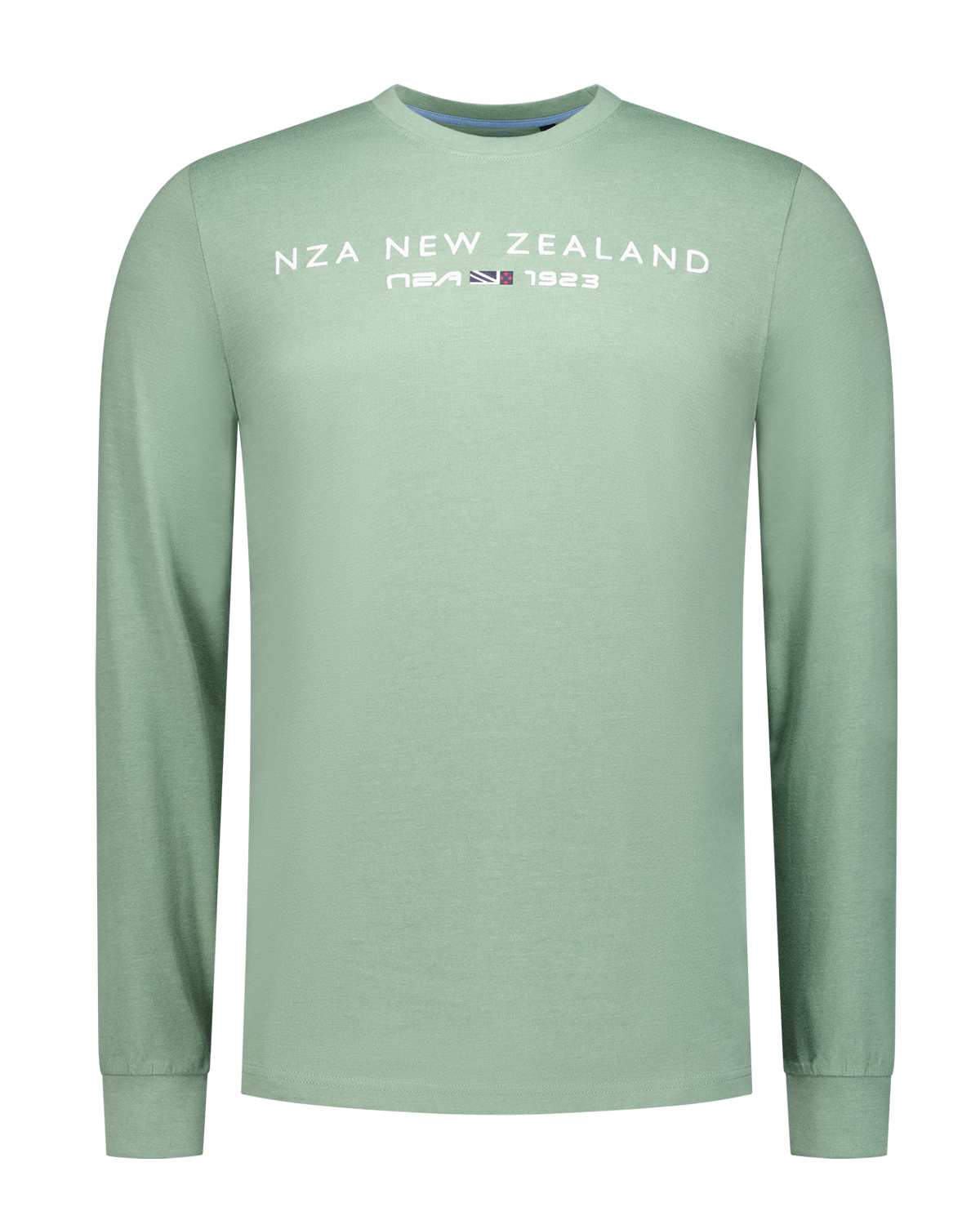 Groene longsleeve met ronde hals - Sage