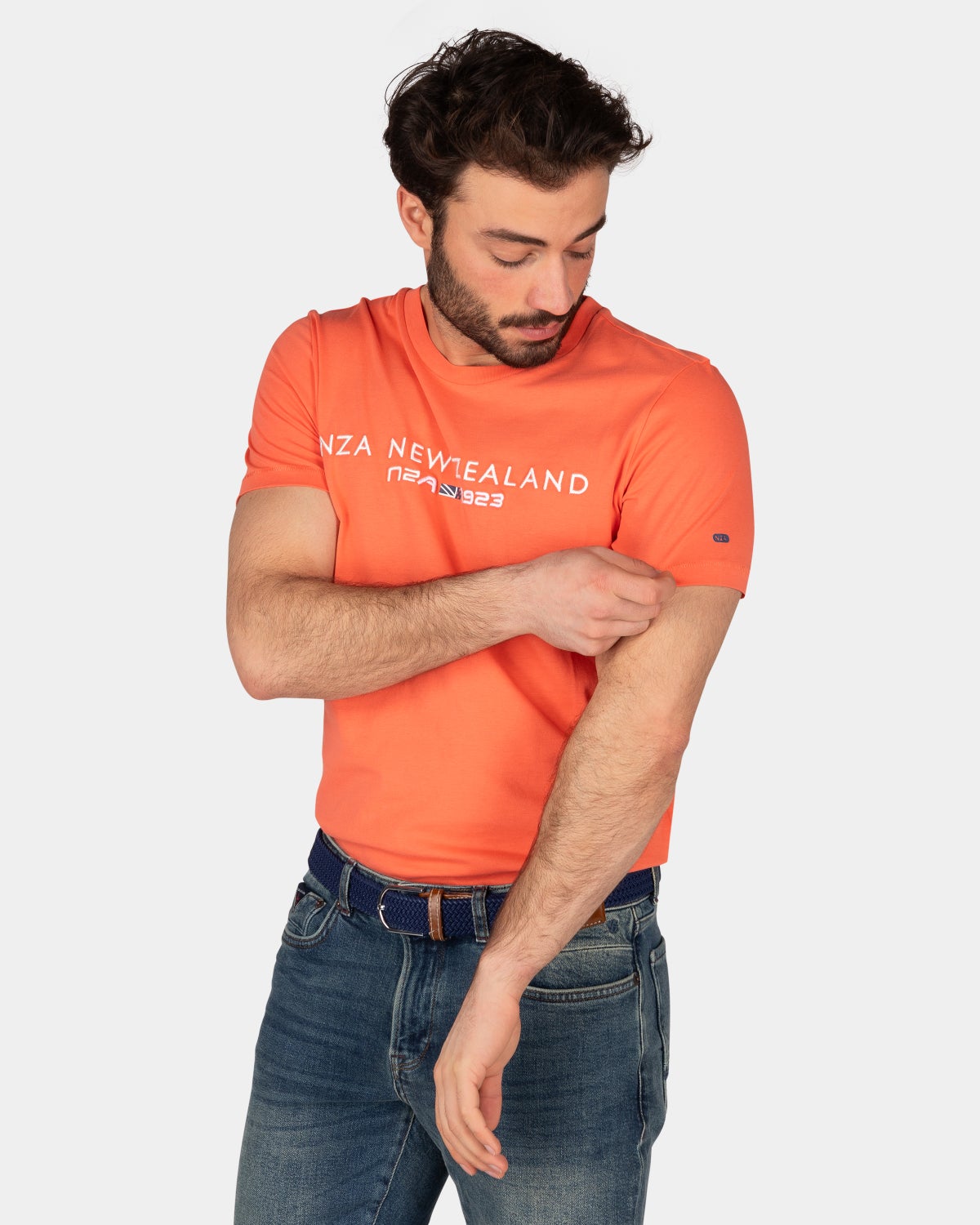 Katoenen t-shirt met logo - Golden Orange