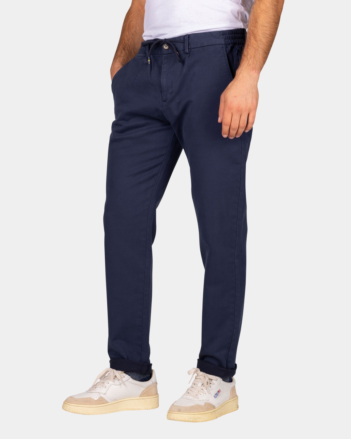 Dark blue jersey chino - Autumn Navy