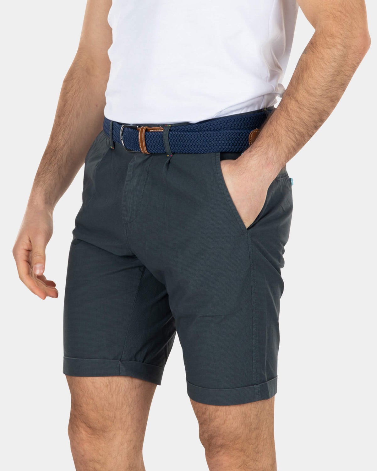 Shorts chinos de algodón - Green Grey