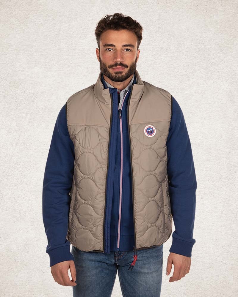 Gilet matelassé uni - Tar Grey