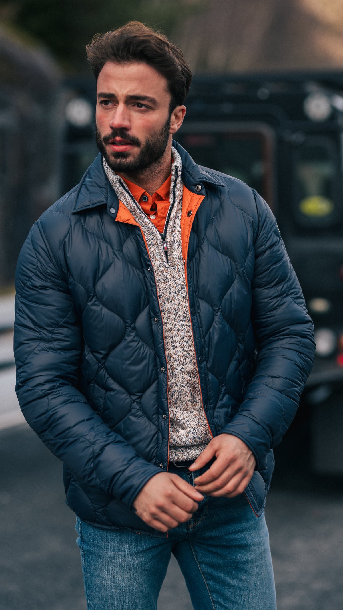 Dark blue short jacket - Autumn Navy