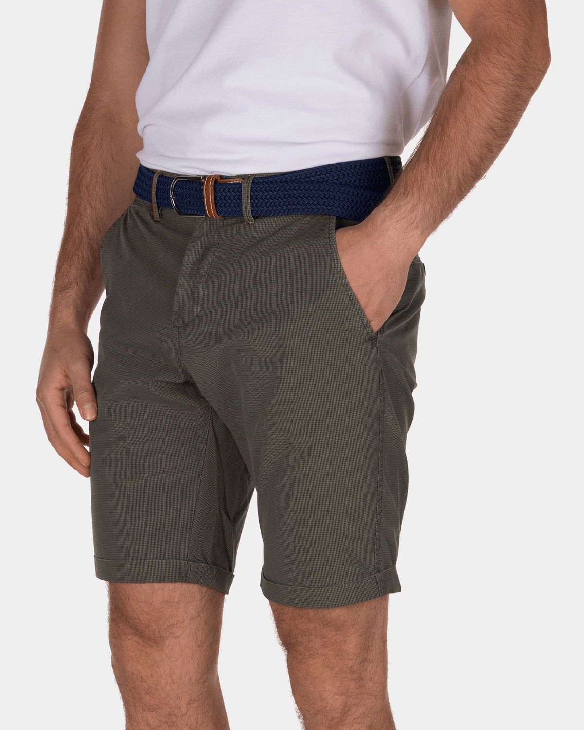 Baumwoll-Chino-Shorts Hamilton - Army