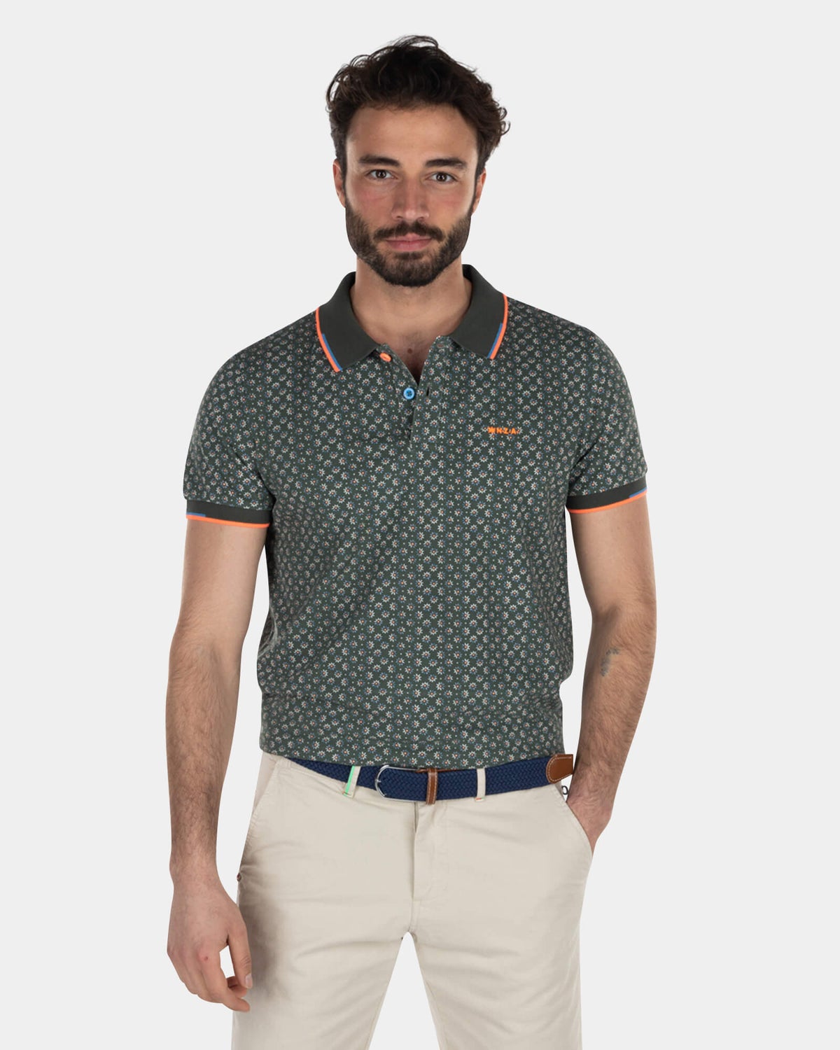 Polo en coton à pois - High Summer Army