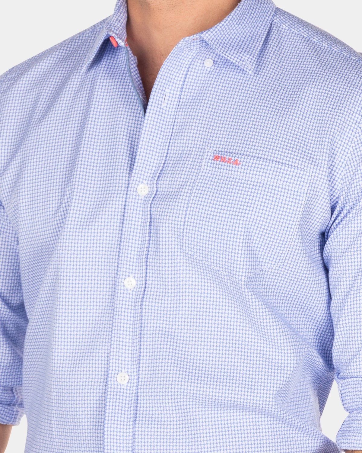 Chemise en coton bleu clair - Light Blue