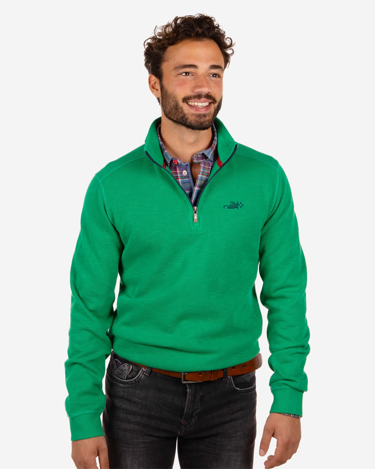 Pull avec fermeture éclair Cropp - Impulse Green