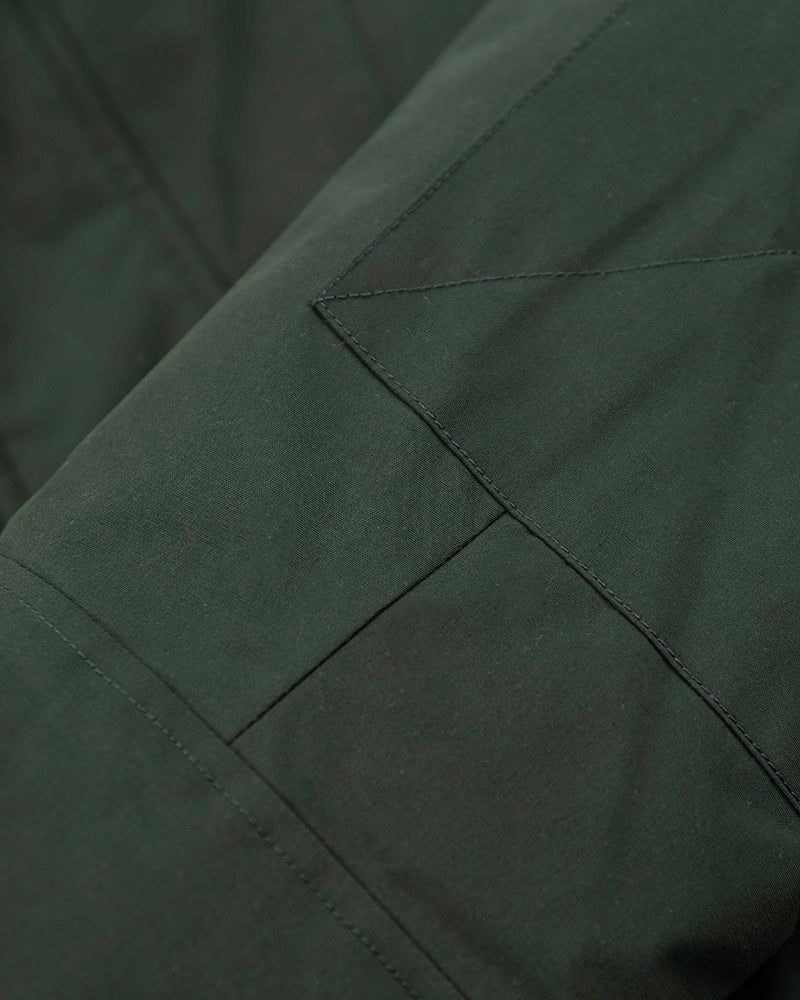 Canvas hooded parka jacket - Crushing Green | NZA New Zealand Auckland