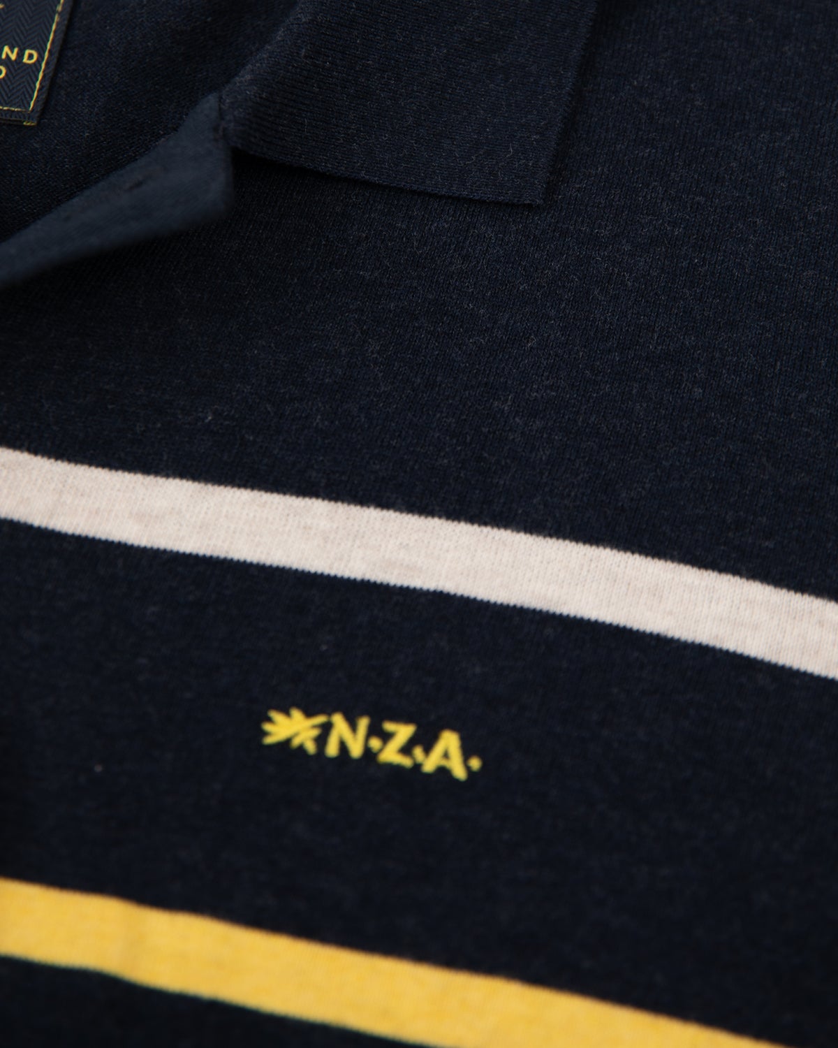 Katoenen rugby shirt met strepen - Charcoal Navy