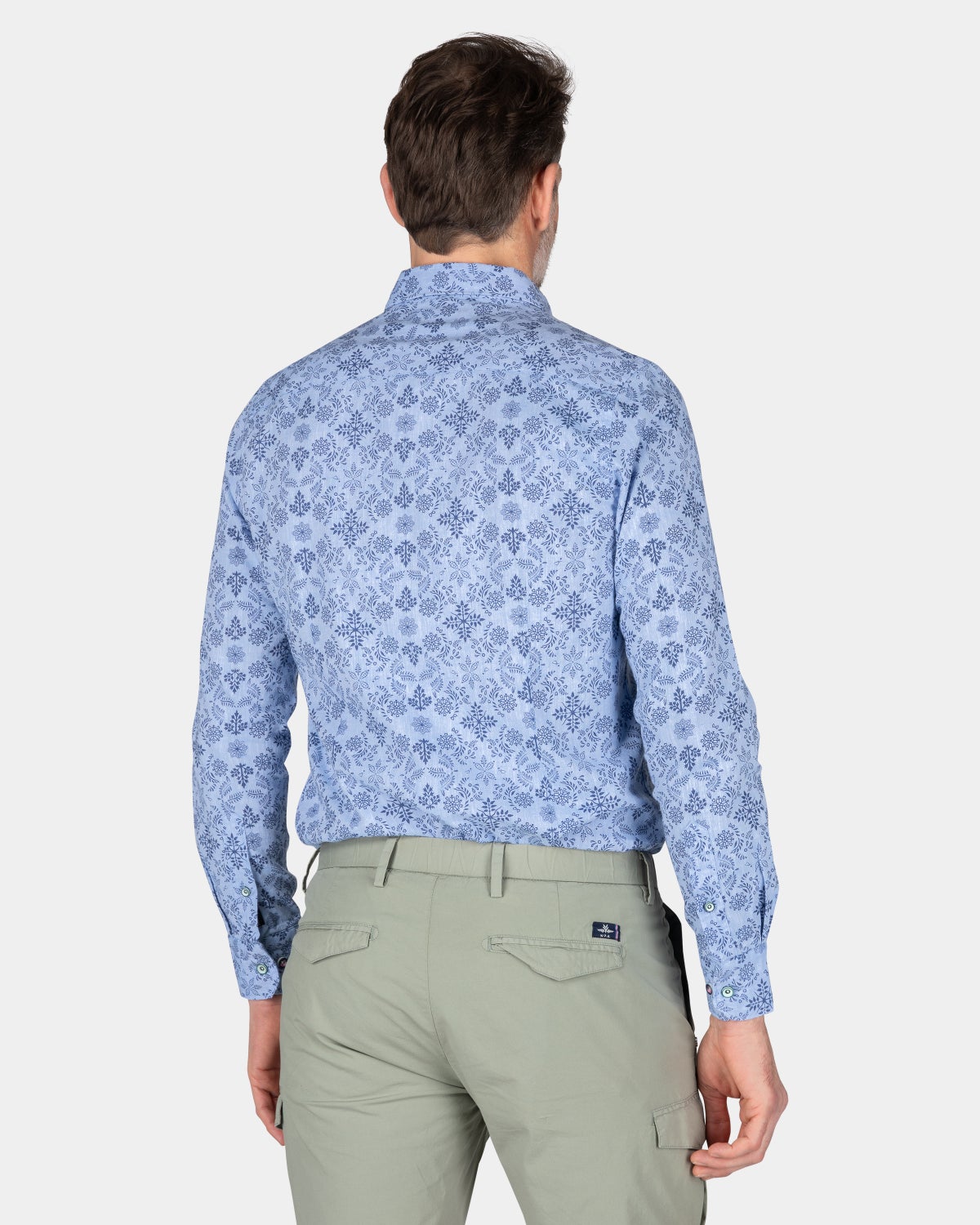 Camisa azul oscuro con estampado - Dusk Navy