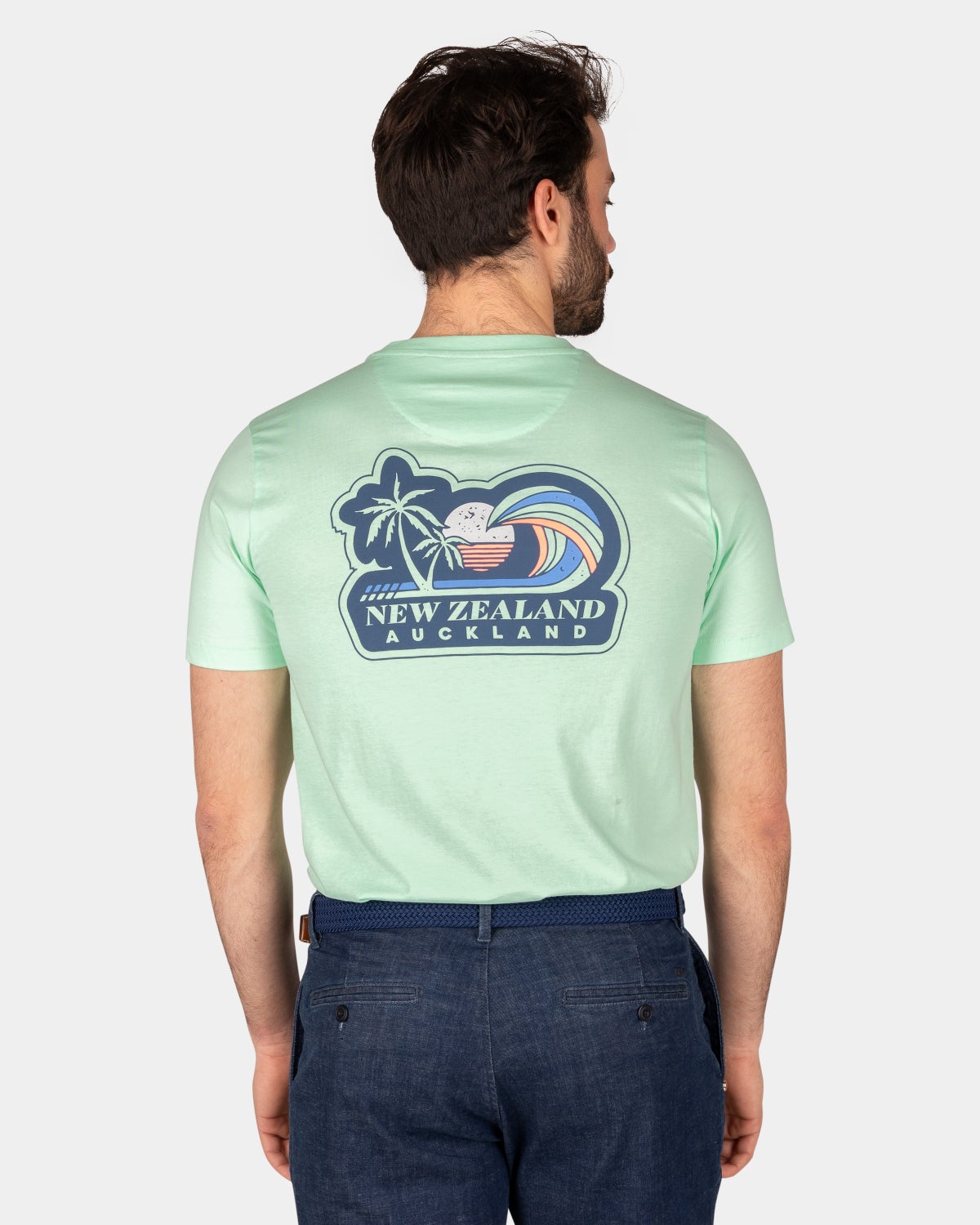 T-shirt met ronde hals - Teal Green