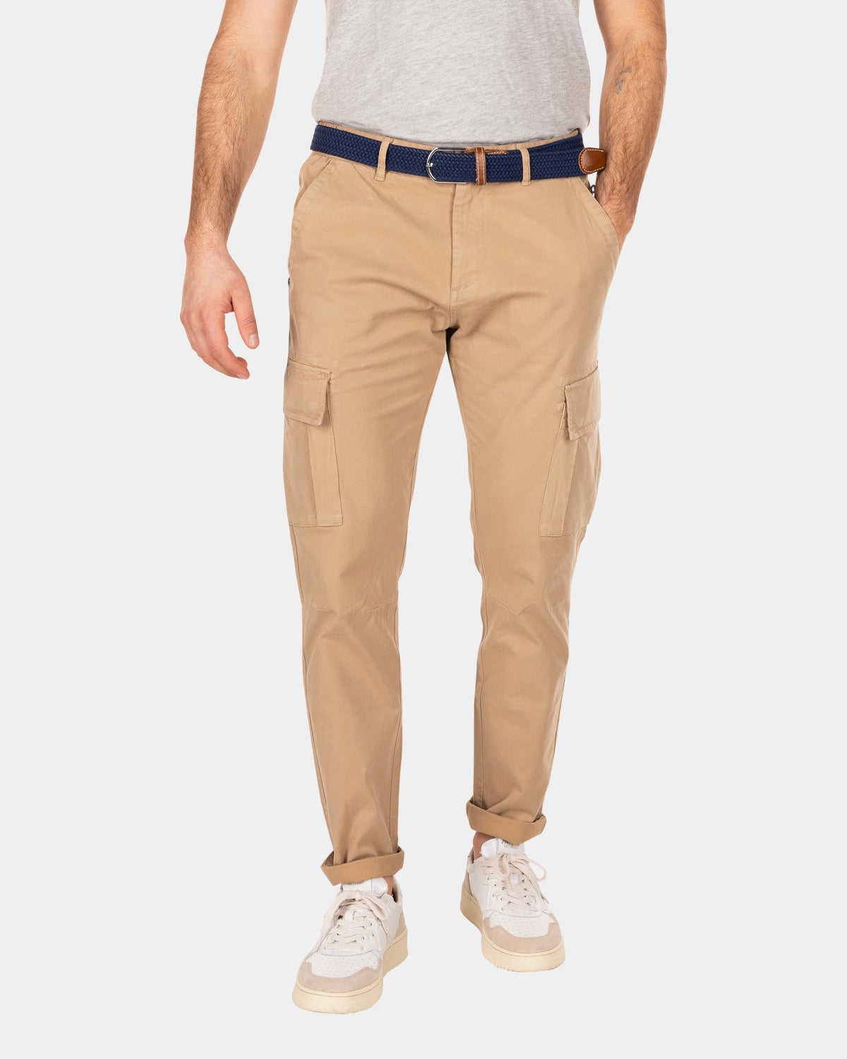 Pantalon cargo en coton - Shimmering Sand