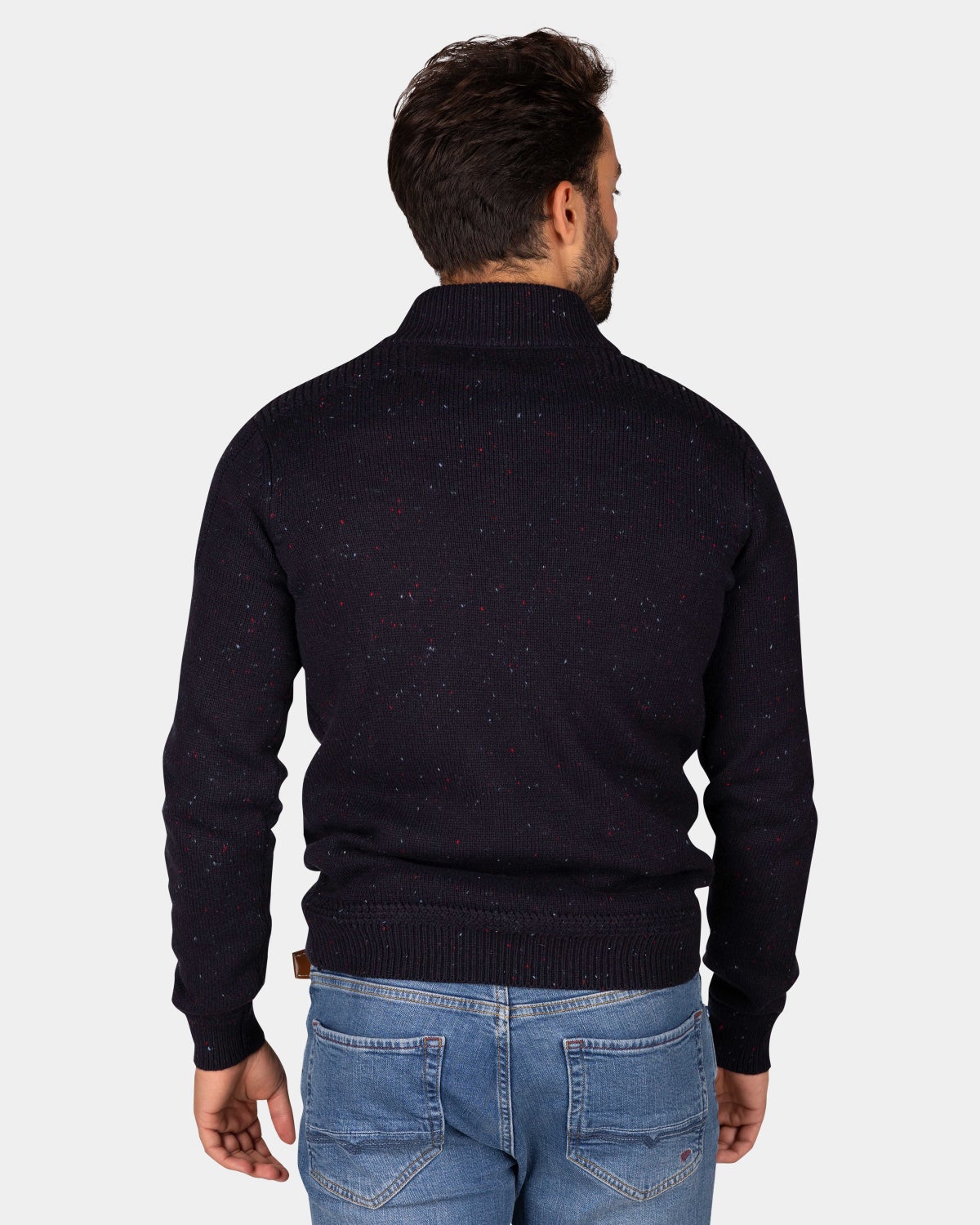 Pullover bleu marine à demi-zip - Winter Navy