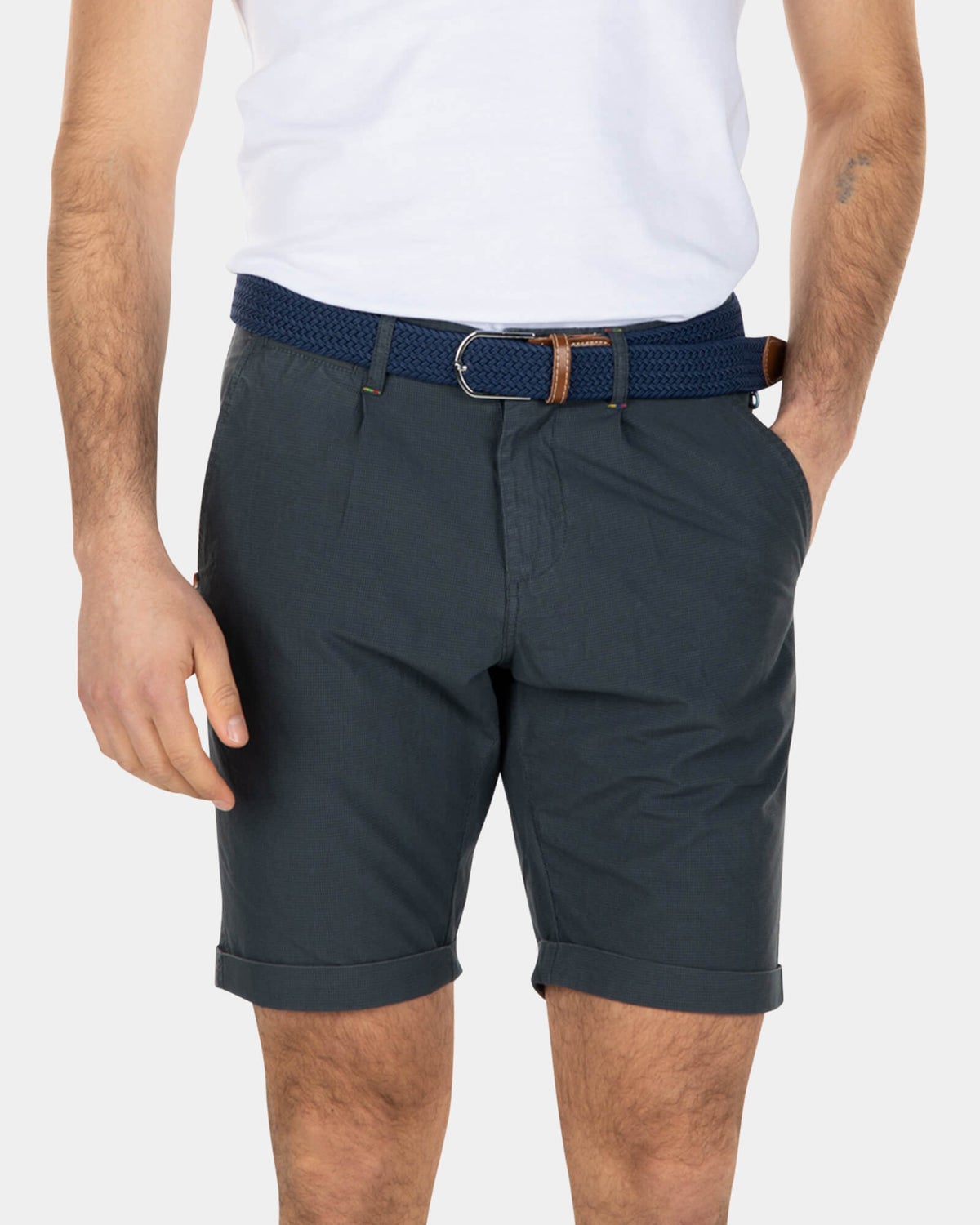 Shorts chinos de algodón - Green Grey