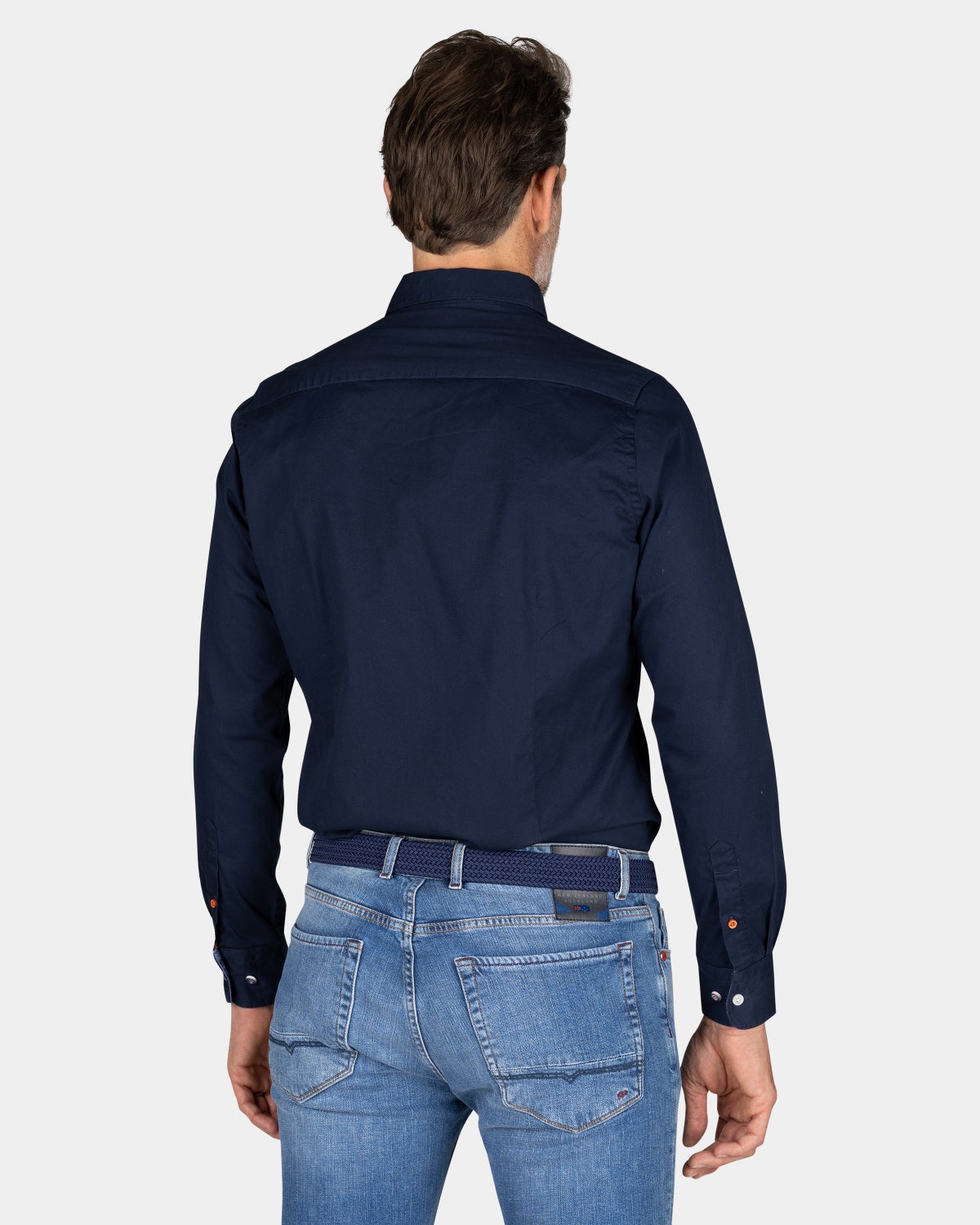 Donkerblauw katoenen overhemd - Autumn Navy