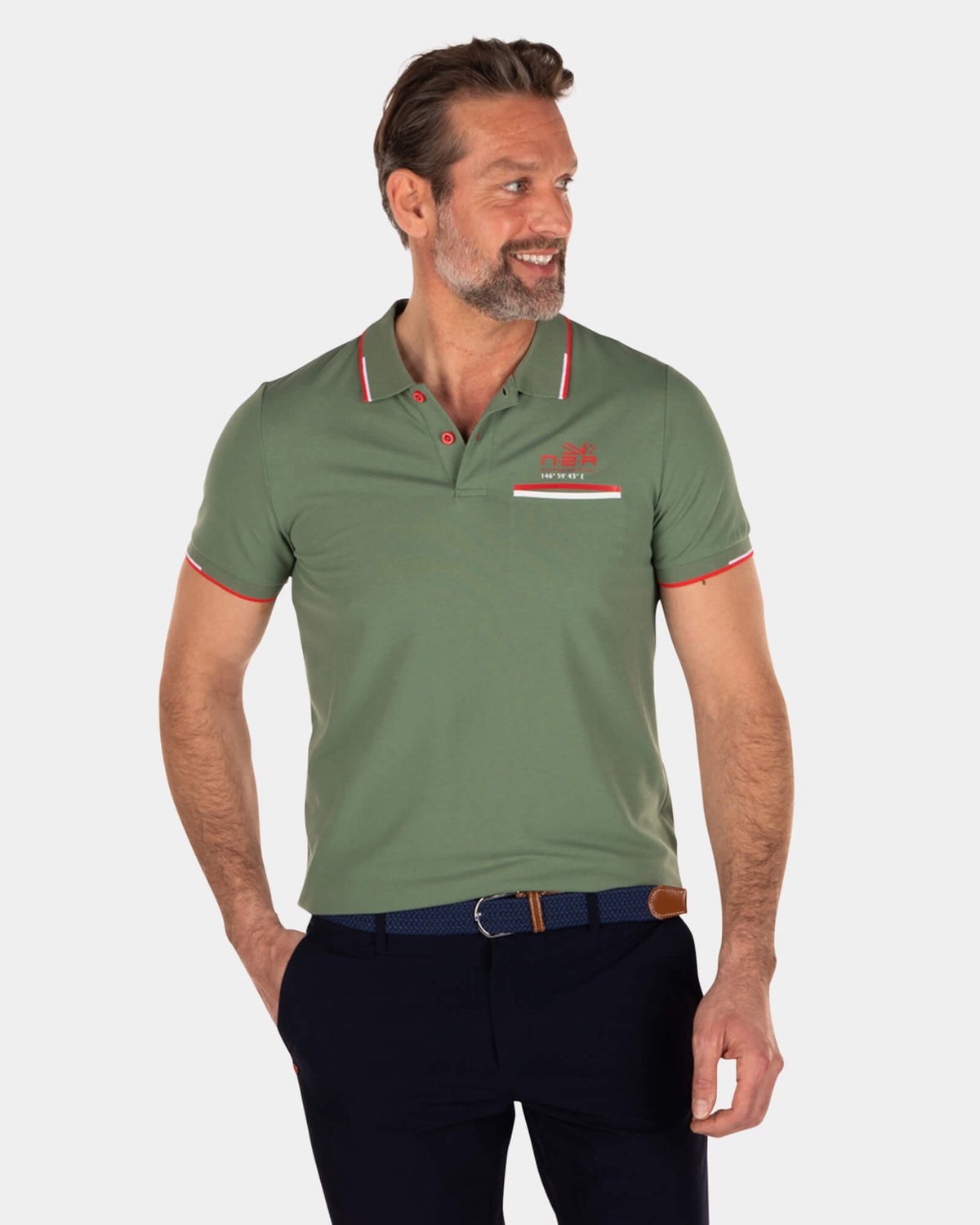 Stretch-Poloshirt - Active Army