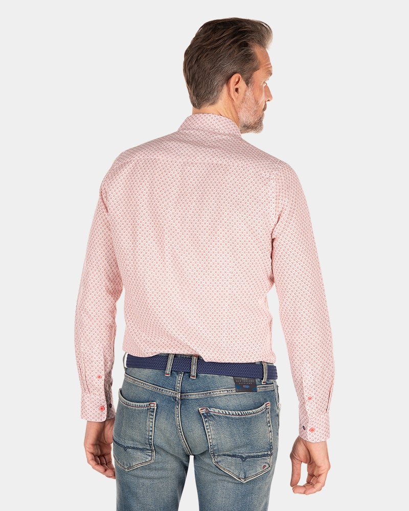 Camisa de lino con lunares. - Red Cider