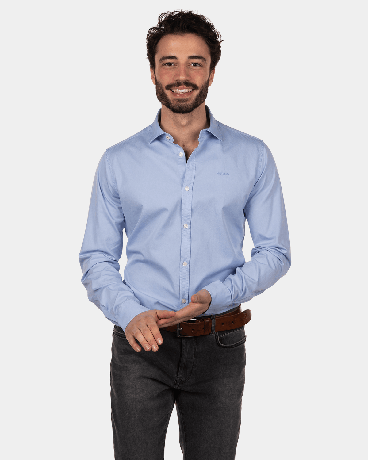 Camisa de algodón - Light Blue