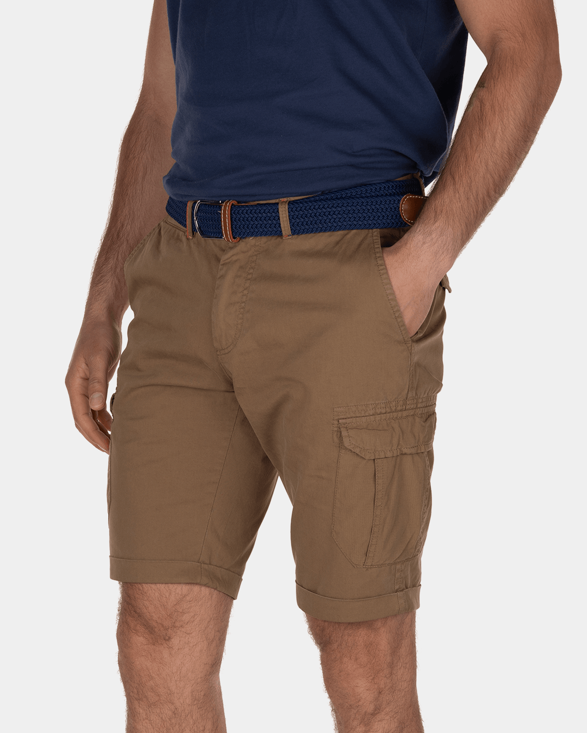 Larry Bay cargo shorts - Tobacco Brown